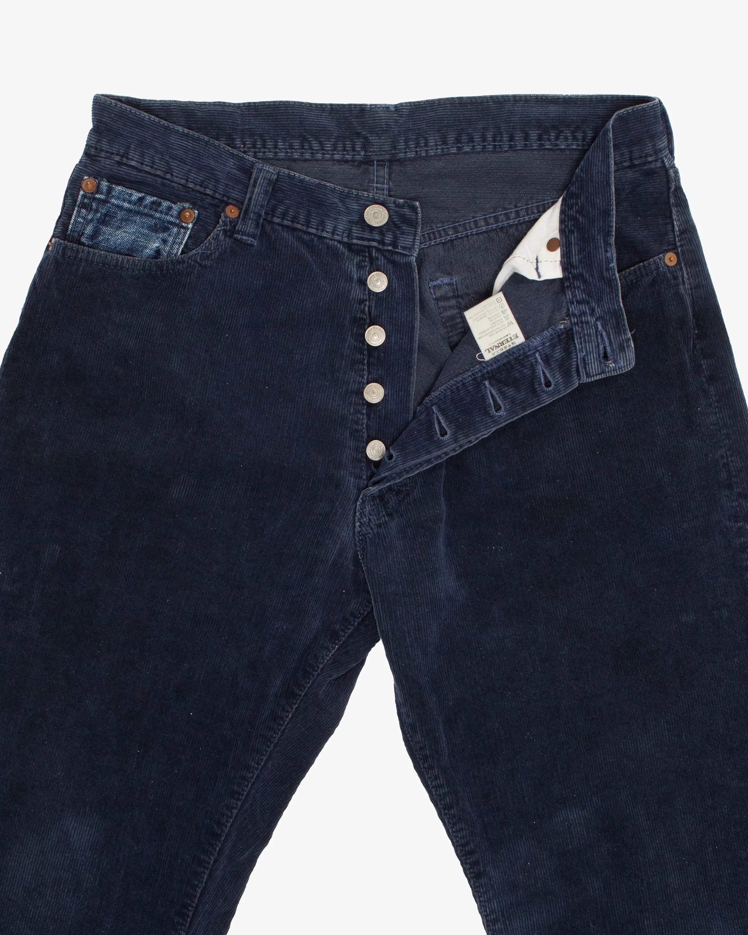 Japanese Repro Denim Jeans, 32, Eternal, Navy Corduroy sold by Kiriko product image thumbnail 3
