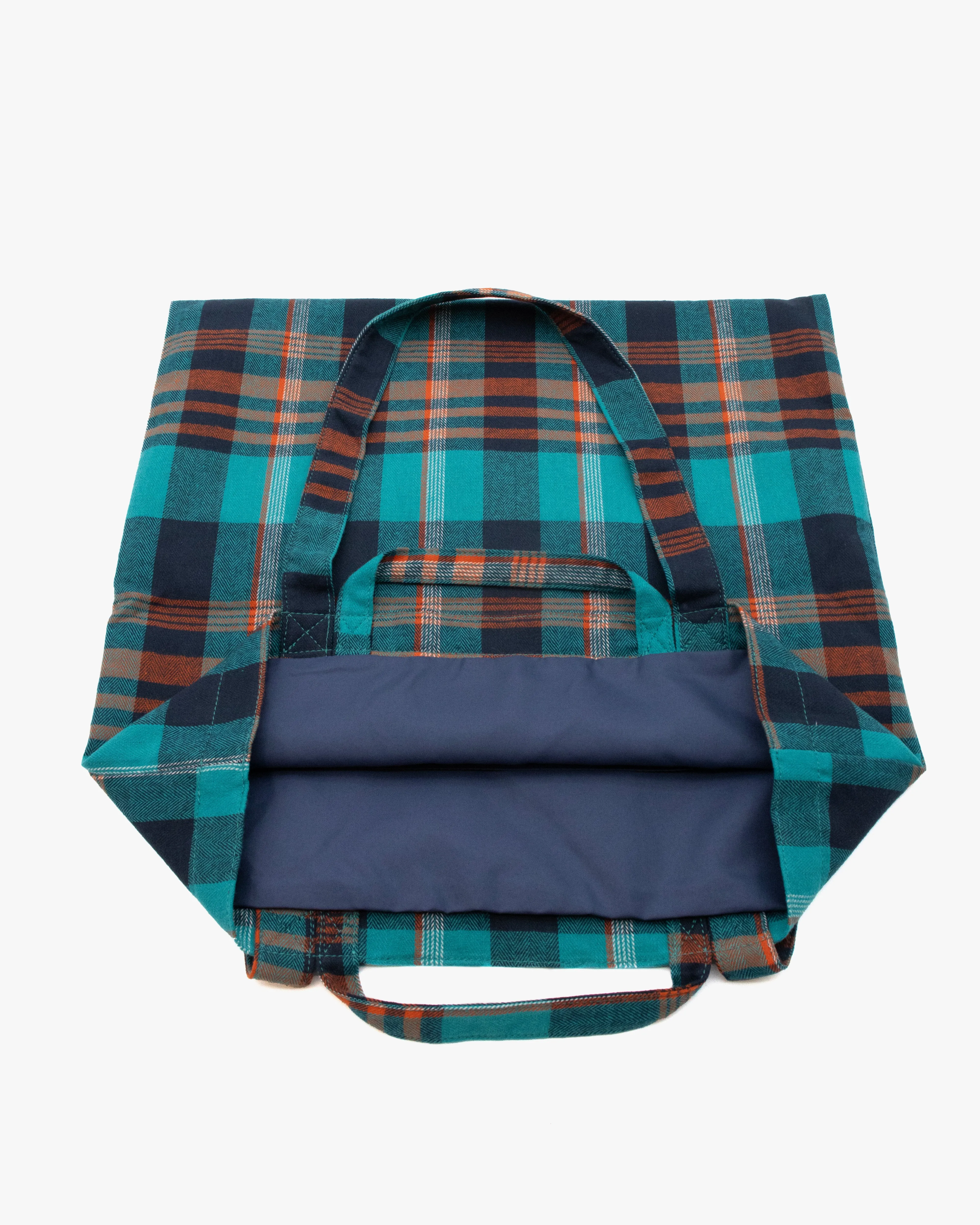 Wa Modern Tote, Blue Plaid, Usagi sold by Kiriko product image thumbnail 4