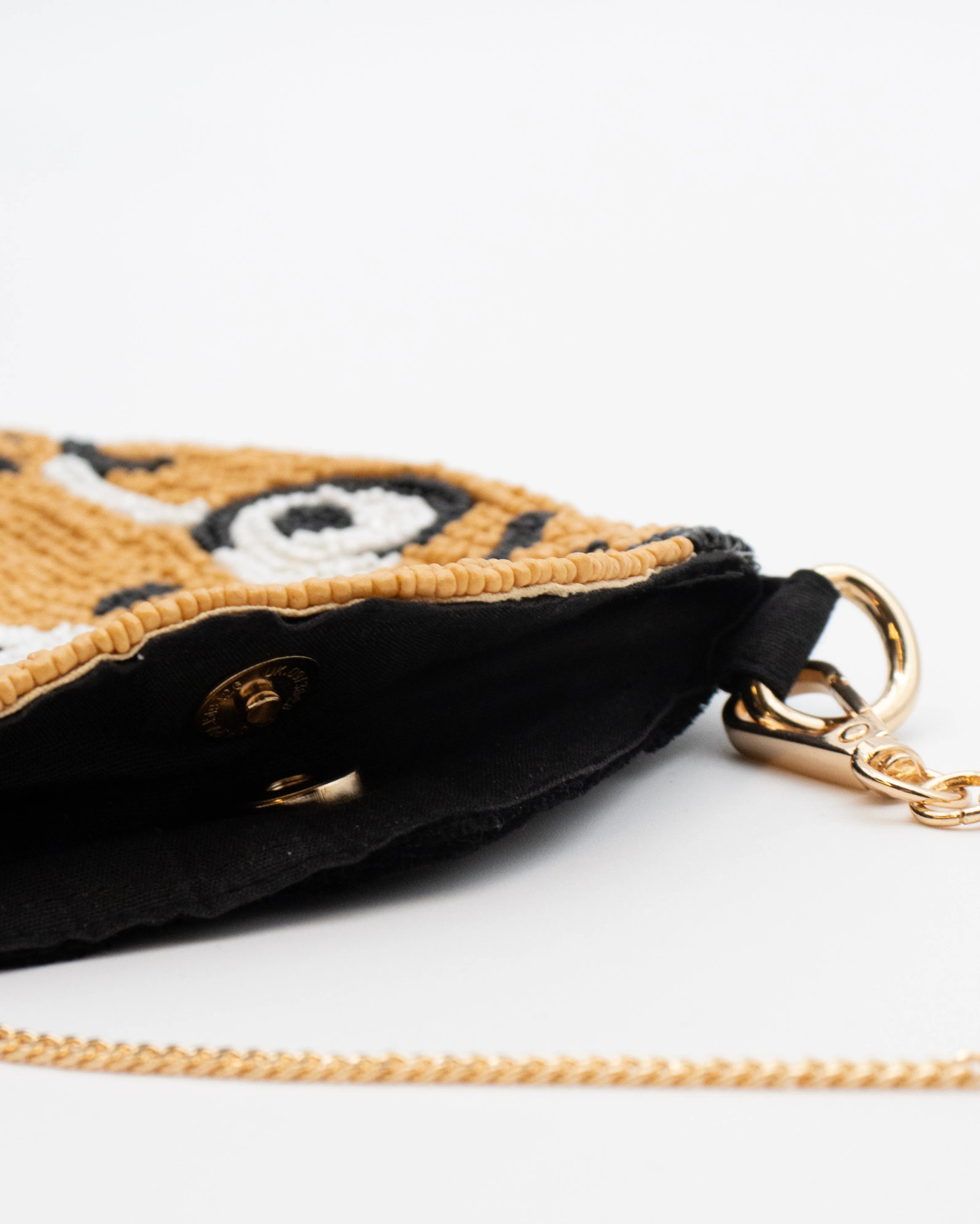 Beaded Coin Pouch, Tora sold by Kiriko product image thumbnail 5