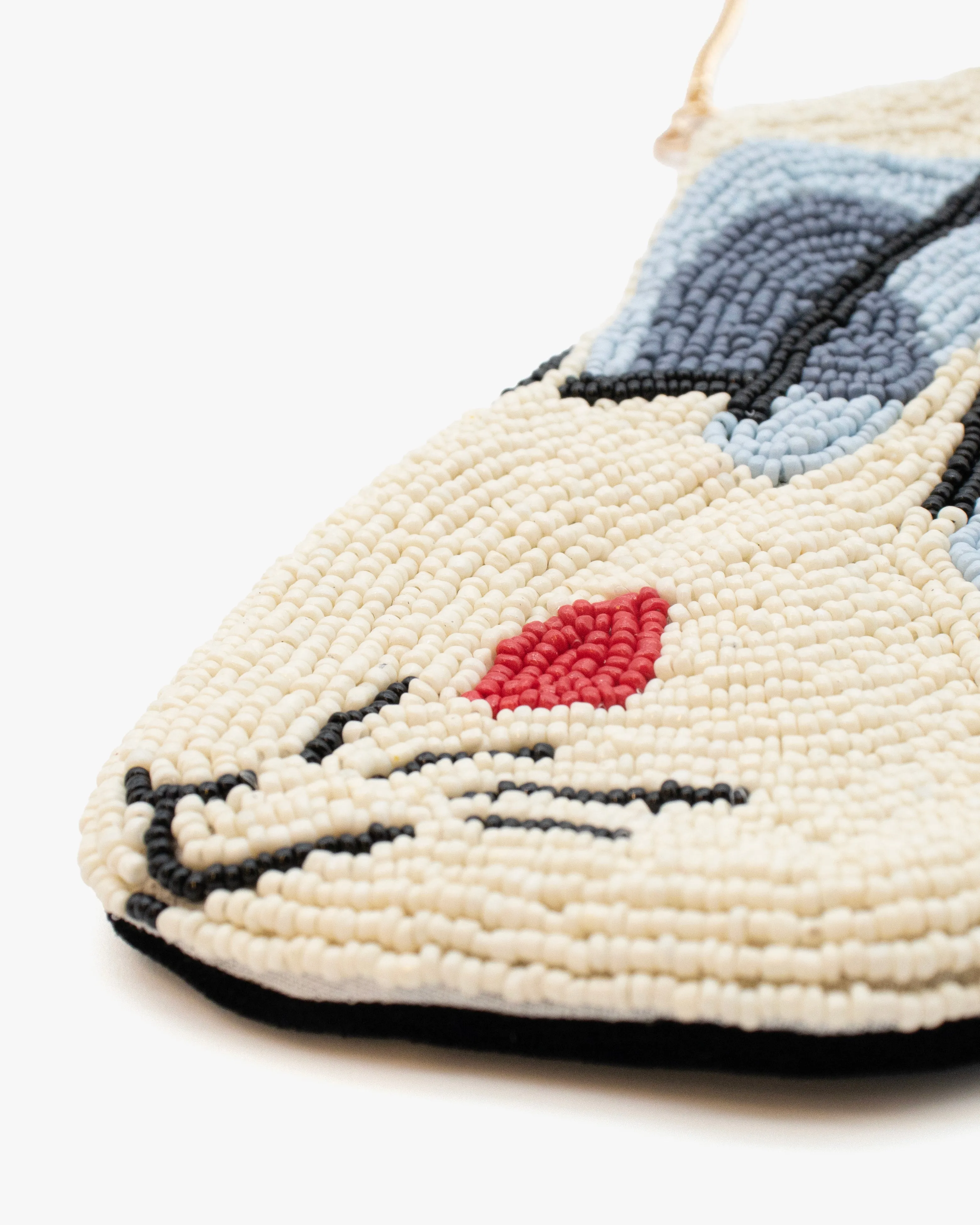 Beaded Coin Pouch, Usagi sold by Kiriko product image thumbnail 3