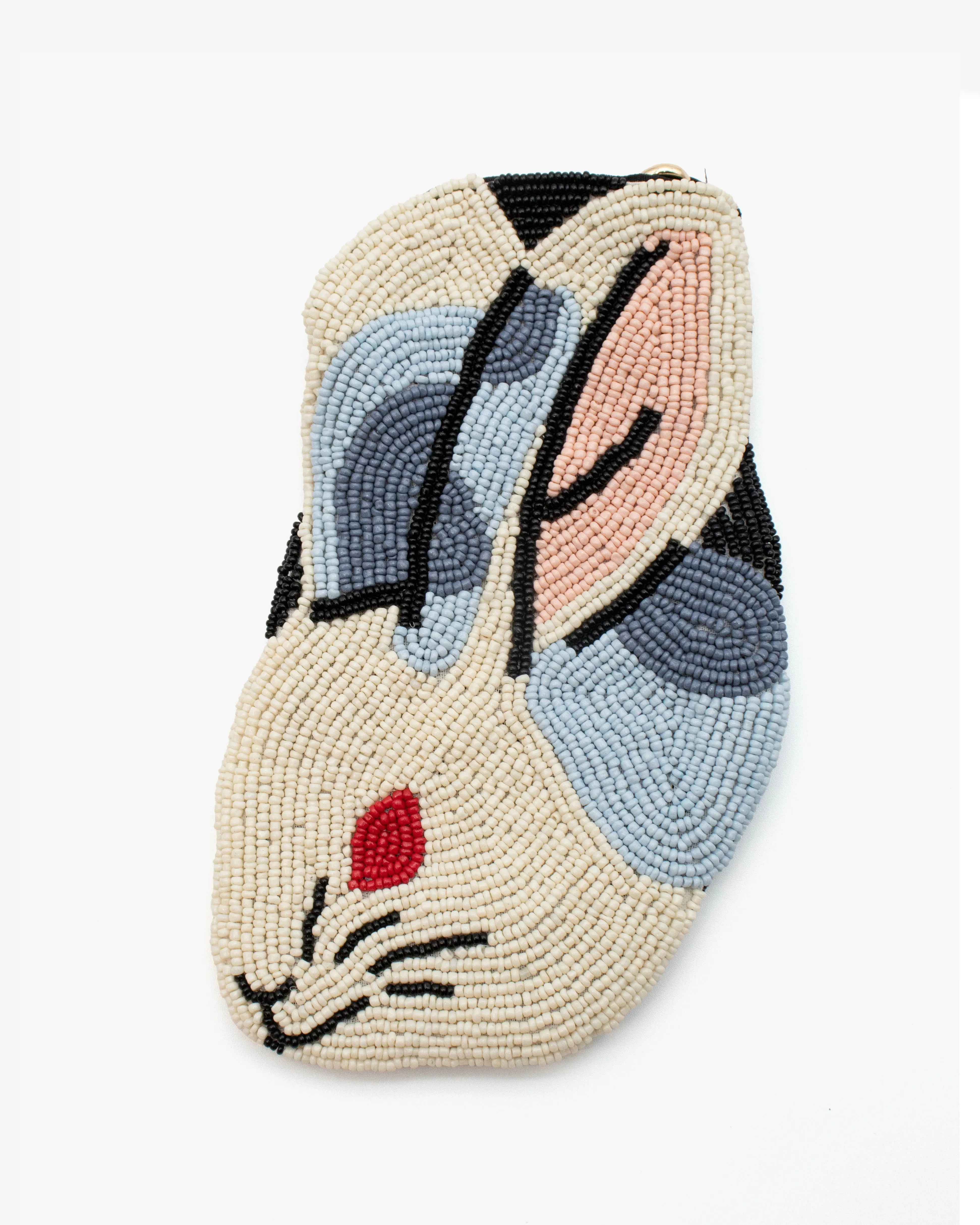 Beaded Coin Pouch, Usagi sold by Kiriko product image thumbnail 2