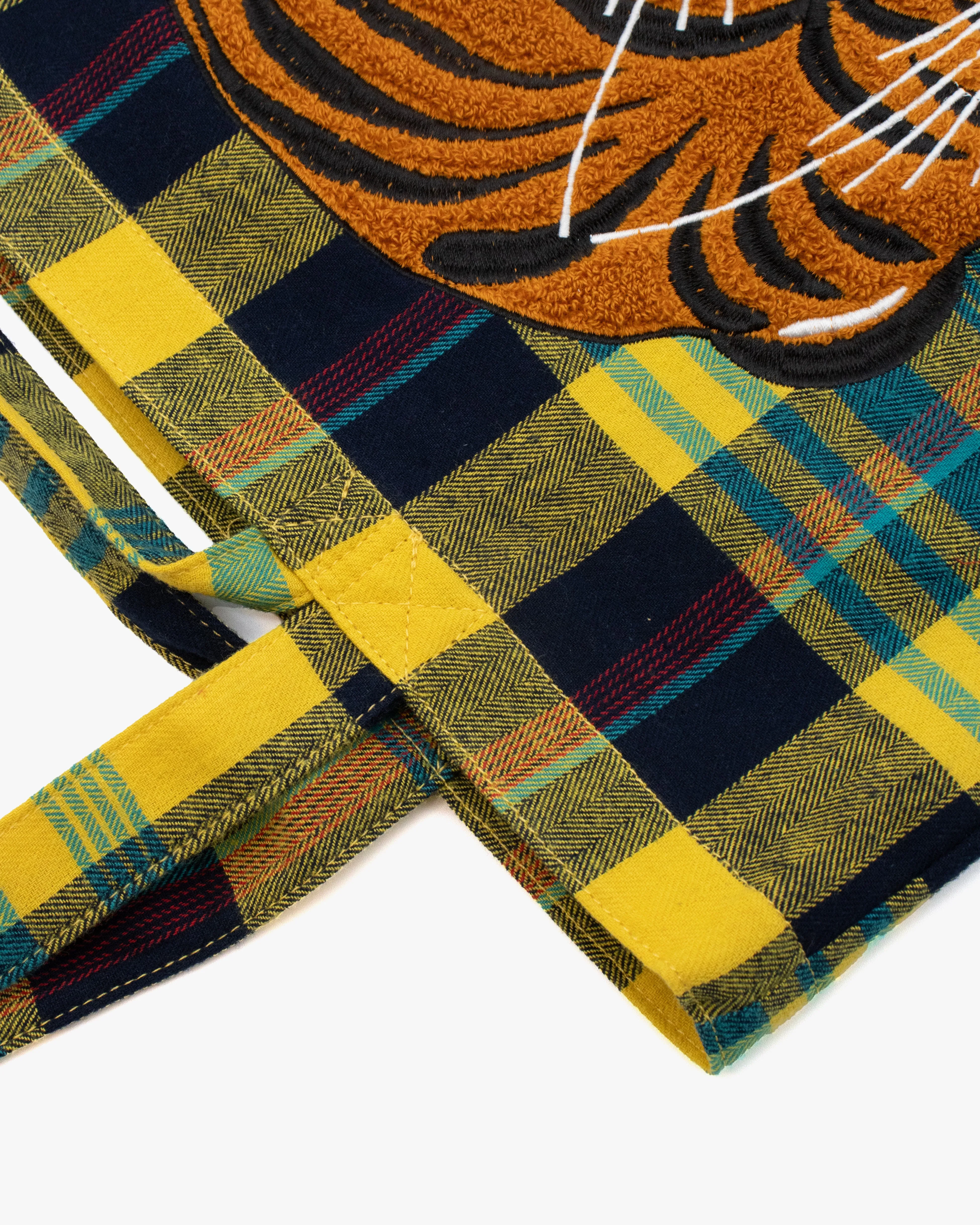 Wa Modern Tote, Yellow Plaid, Tora sold by Kiriko product image thumbnail 3