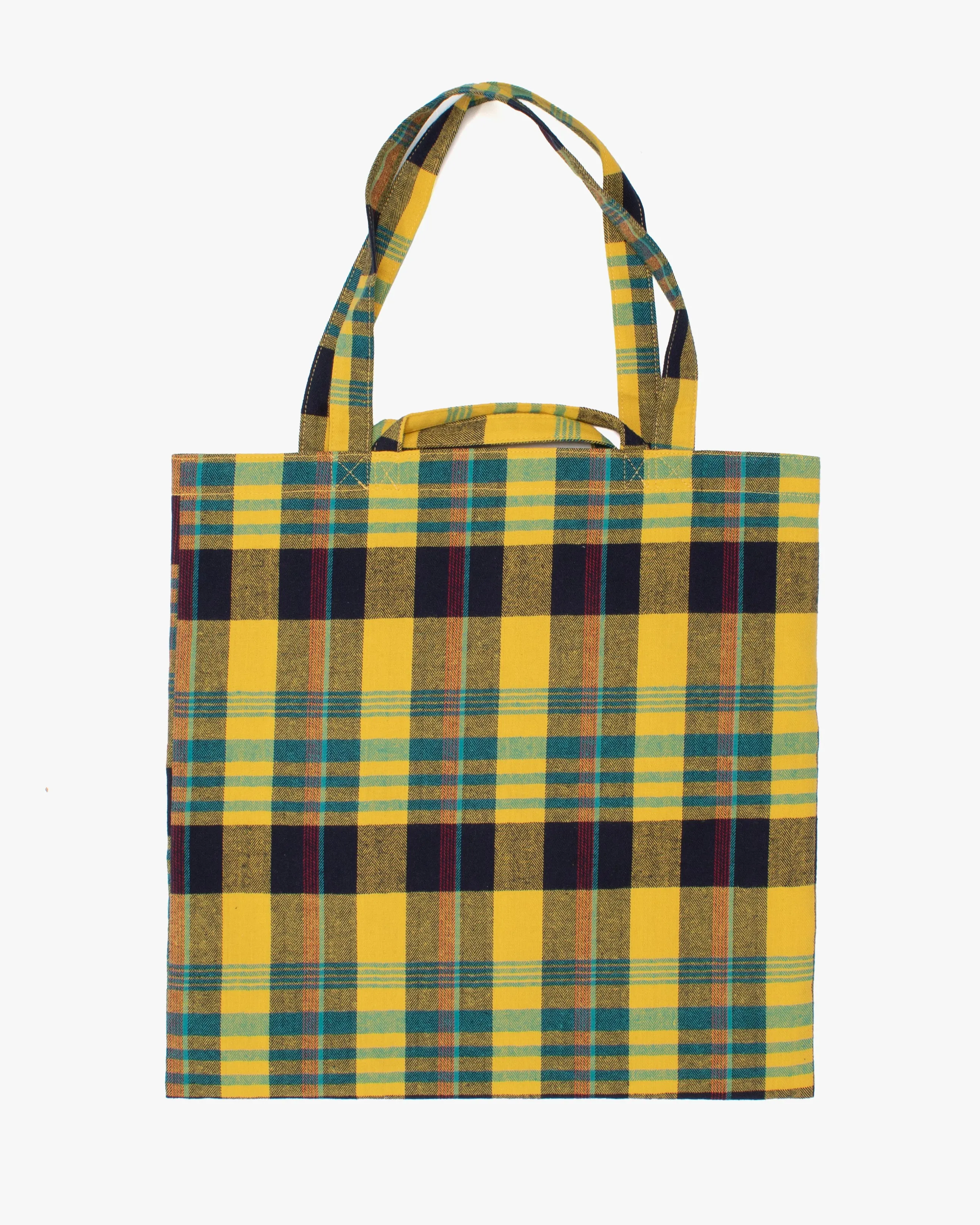 Wa Modern Tote, Yellow Plaid, Tora sold by Kiriko product image thumbnail 2