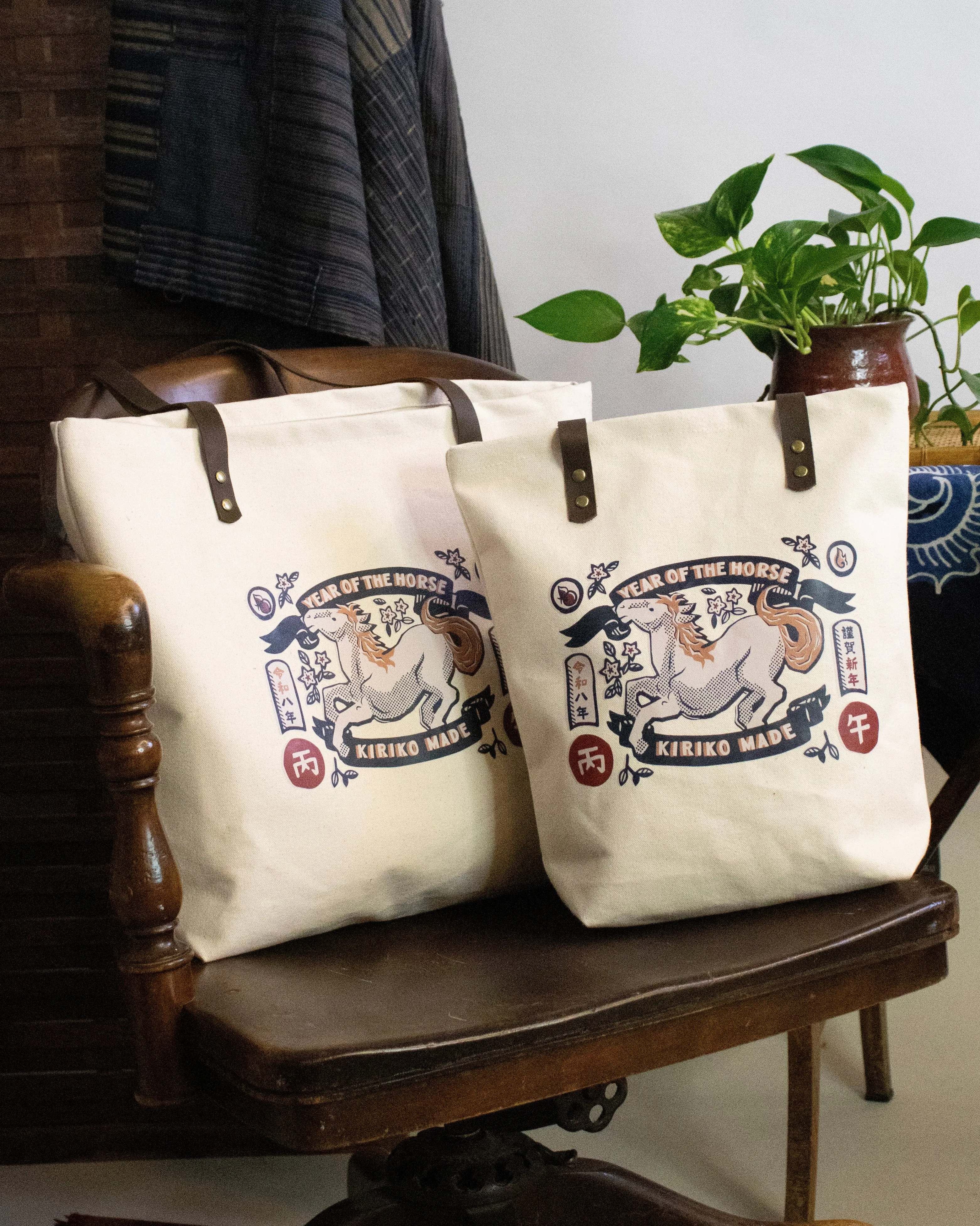 Kiriko Original, Tote Bag, Year of the Horse sold by Kiriko
