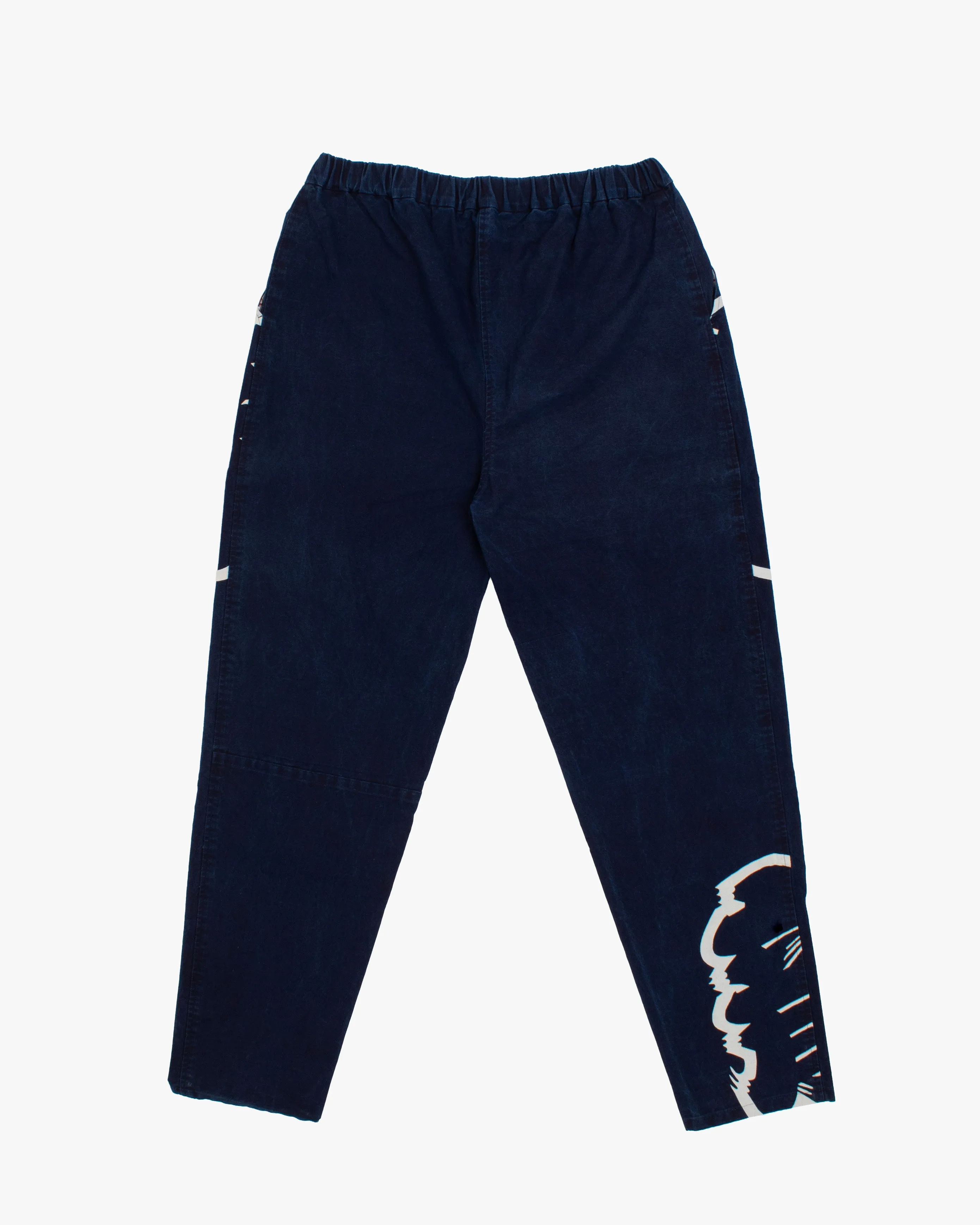 Modern Monpe Pants, Aizawa, Indigo with Ryu sold by Kiriko product image thumbnail 3