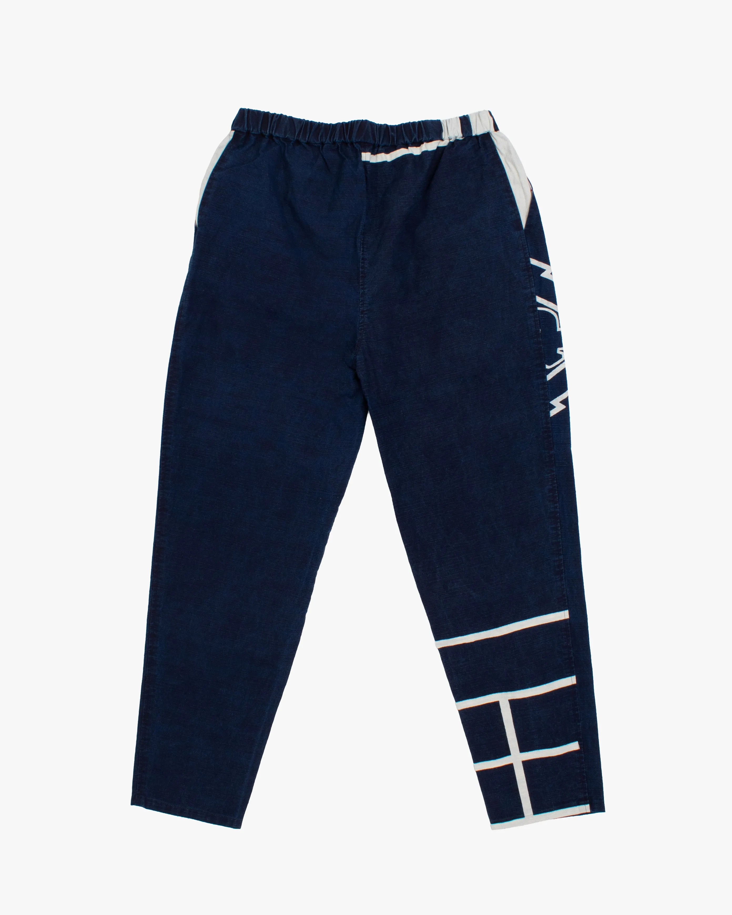 Modern Monpe Pants, Aizawa, Indigo with Hishi and Kakuji sold by Kiriko product image thumbnail 3