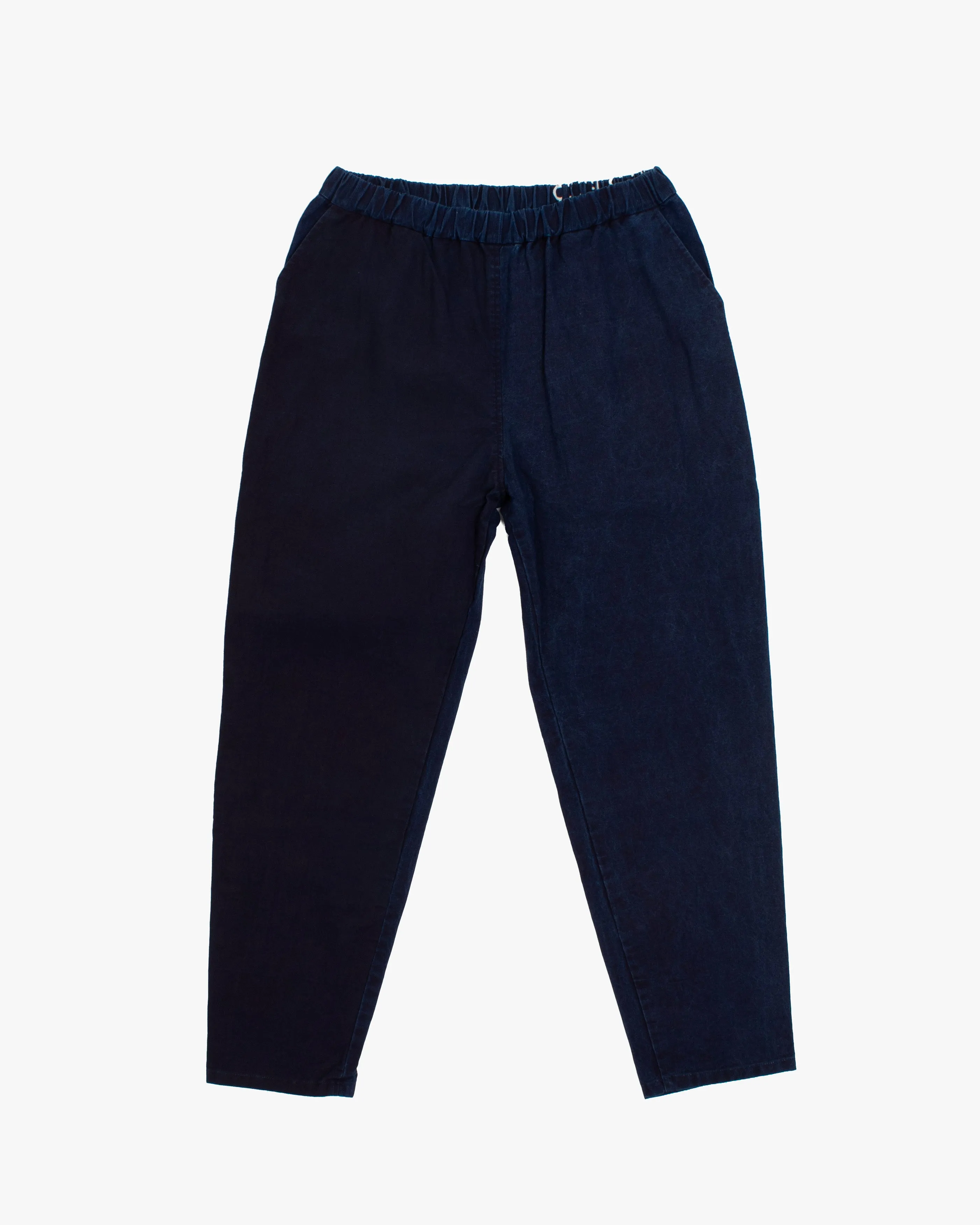 Modern Monpe Pants, Aizawa, Indigo with Partial Ryu sold by Kiriko