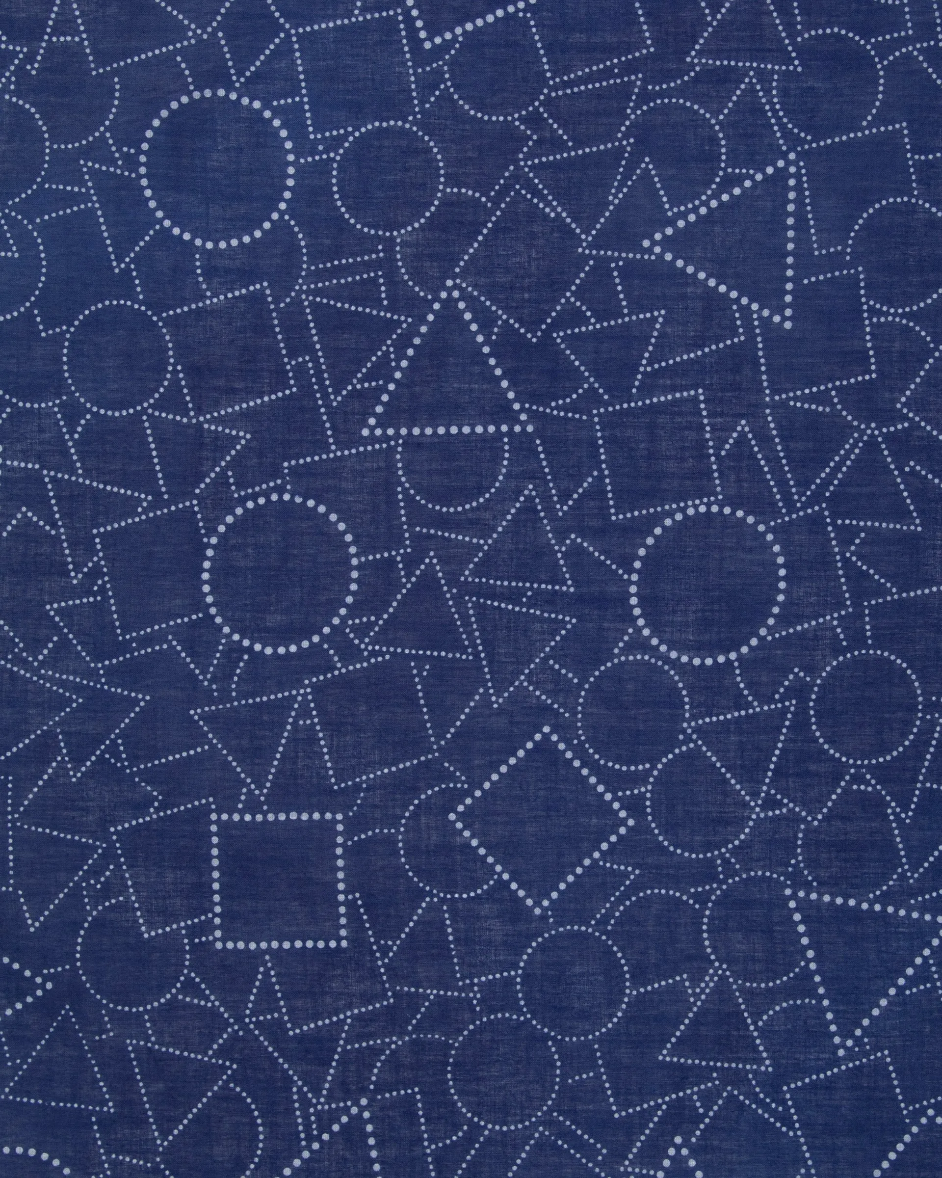 Aizawa Lightweight Indigo Bandana, Dotted Geometric sold by Kiriko product image thumbnail 2