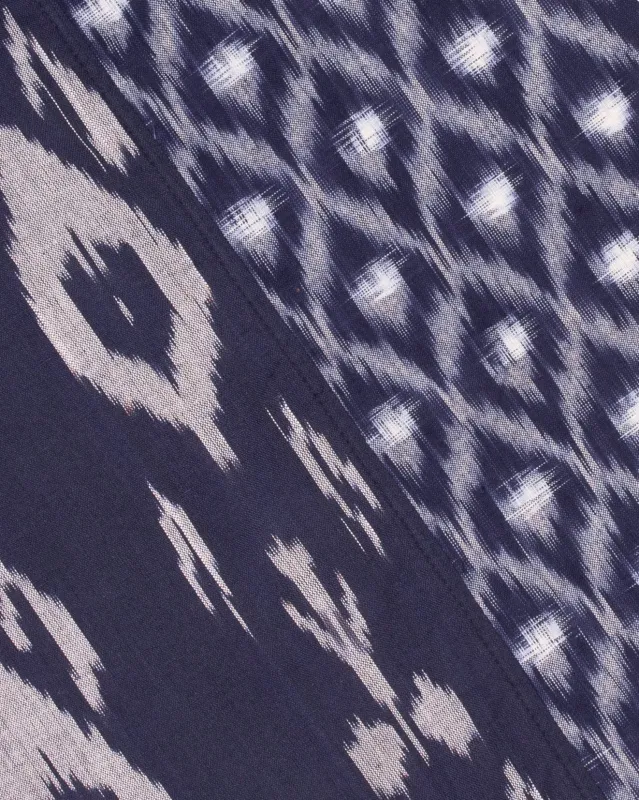 Kiriko Original Scarf, Double Split, Indian Kasuri, #1 made by Kiriko