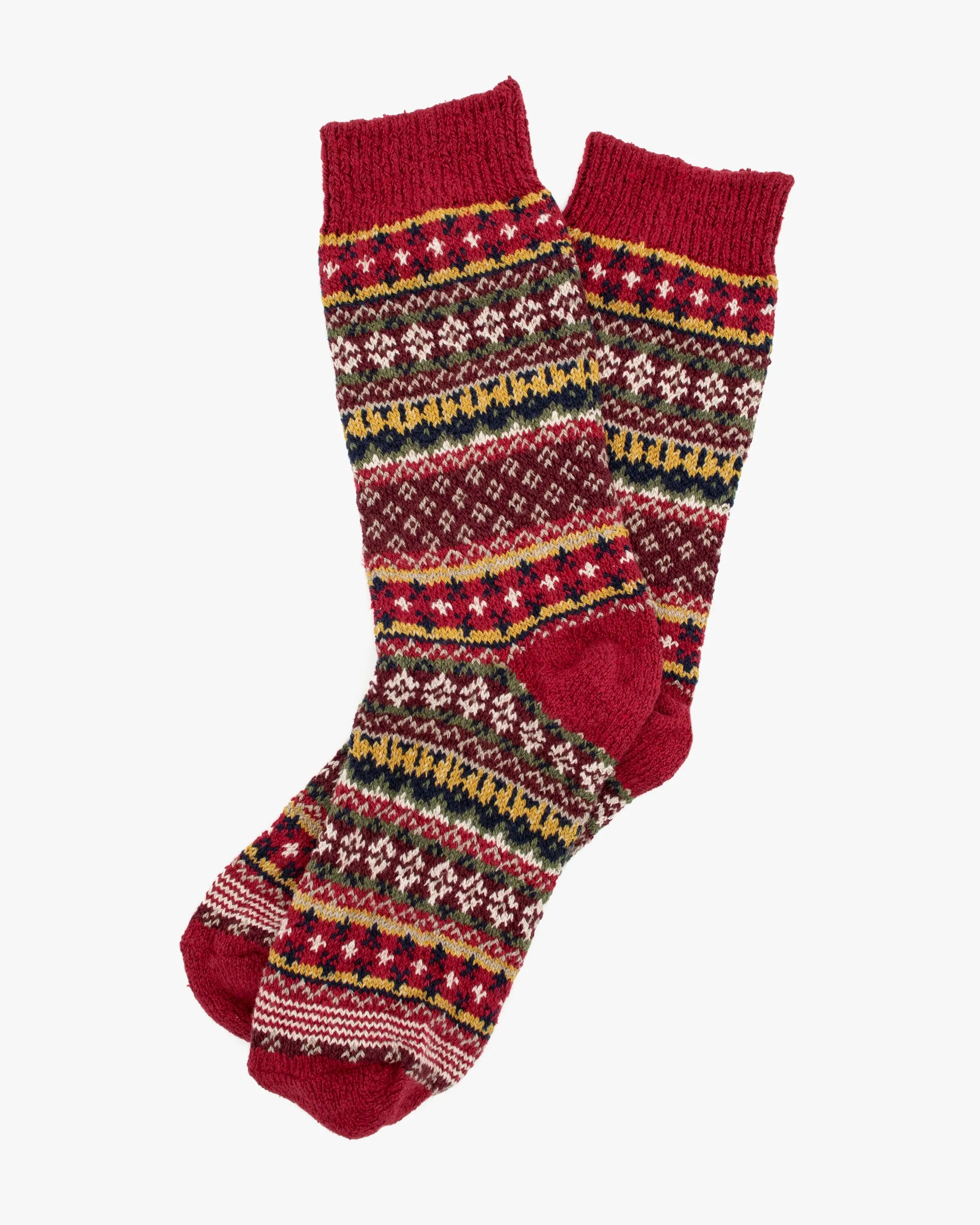American Trench, Crew Socks, Cotton Fair Isle sold by Kiriko product image thumbnail 3