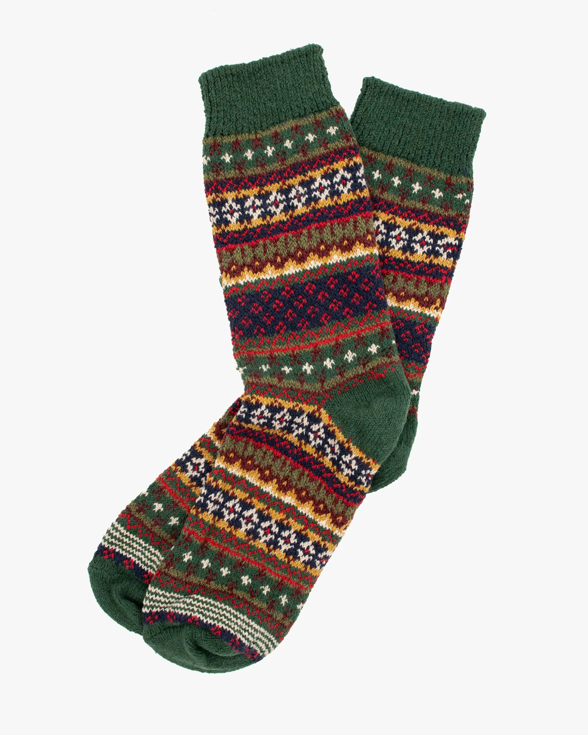 American Trench, Crew Socks, Cotton Fair Isle sold by Kiriko product image thumbnail 4