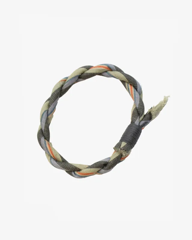 Boet x Kiriko Bracelet, Mint Blue Charcoal and Orange made by Kiriko