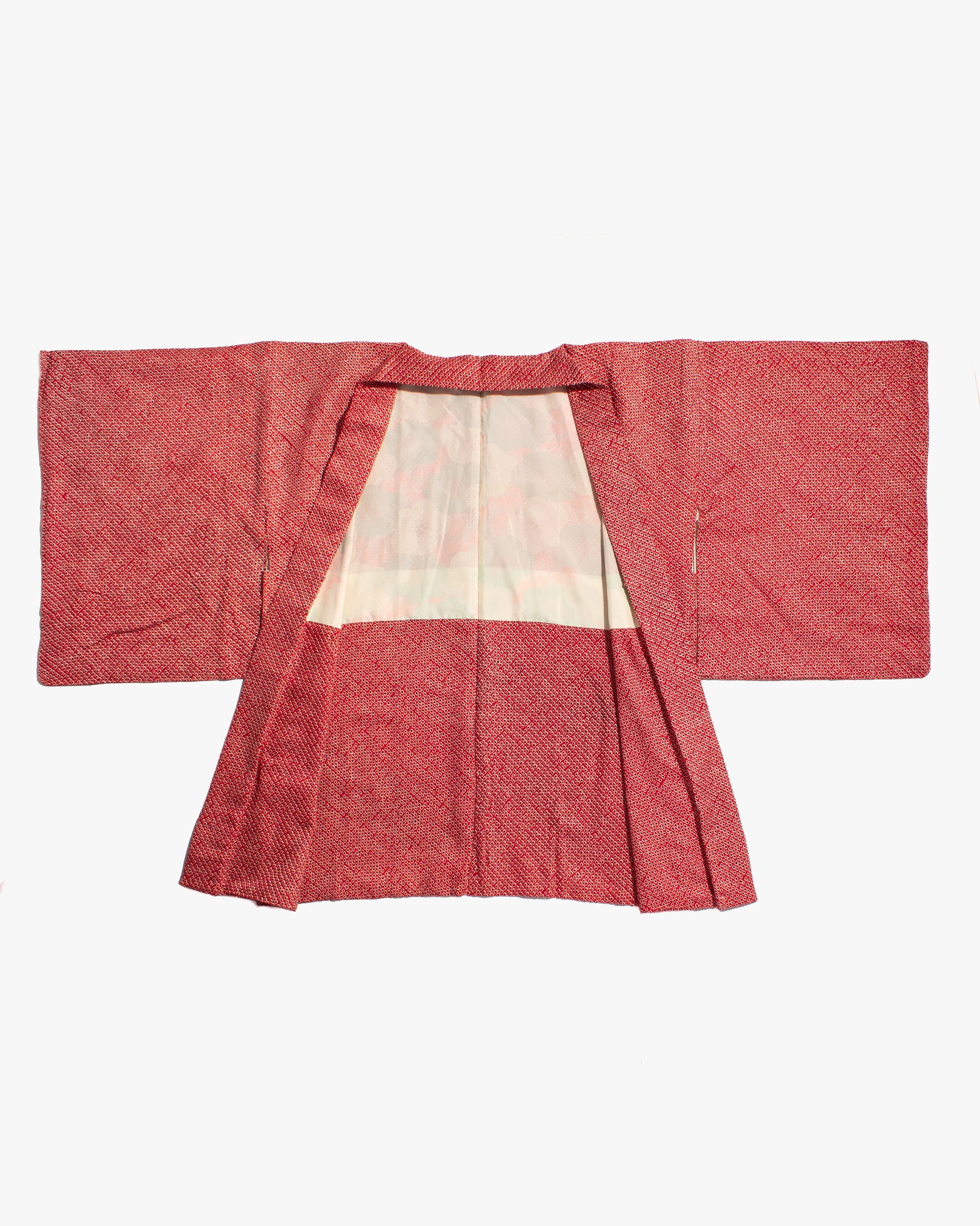 Vintage Haori Jacket, Full Shibori, Red sold by Kiriko product image thumbnail 2