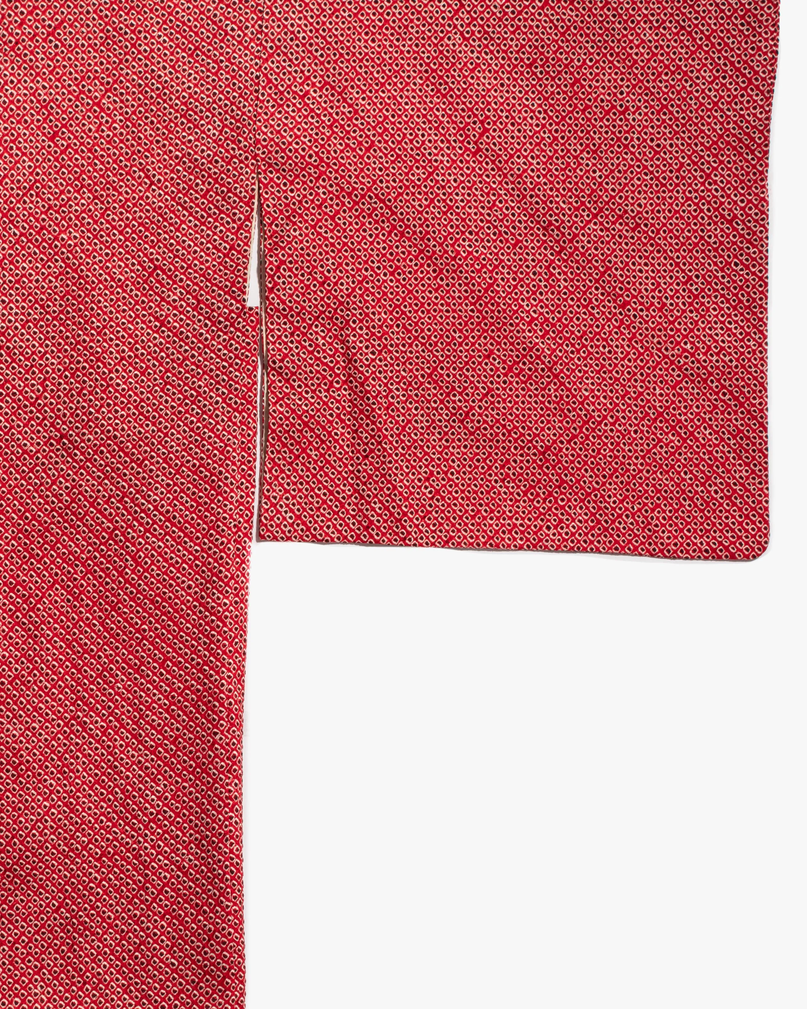 Vintage Haori Jacket, Full Shibori, Red sold by Kiriko product image thumbnail 5