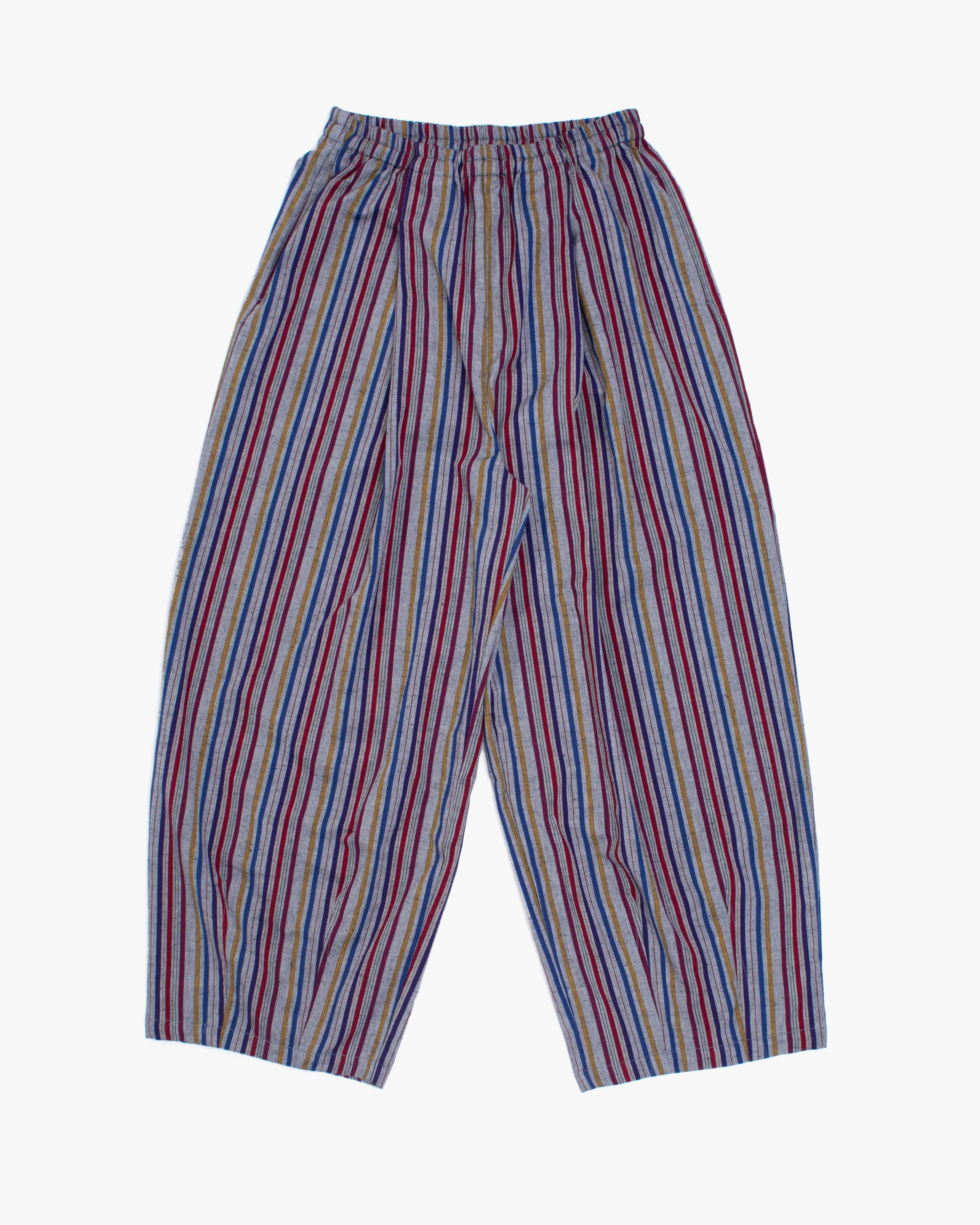 Kiriko x ToK, Lantern Pants, Kurume Weave, Multi Color sold by Kiriko product image thumbnail 3