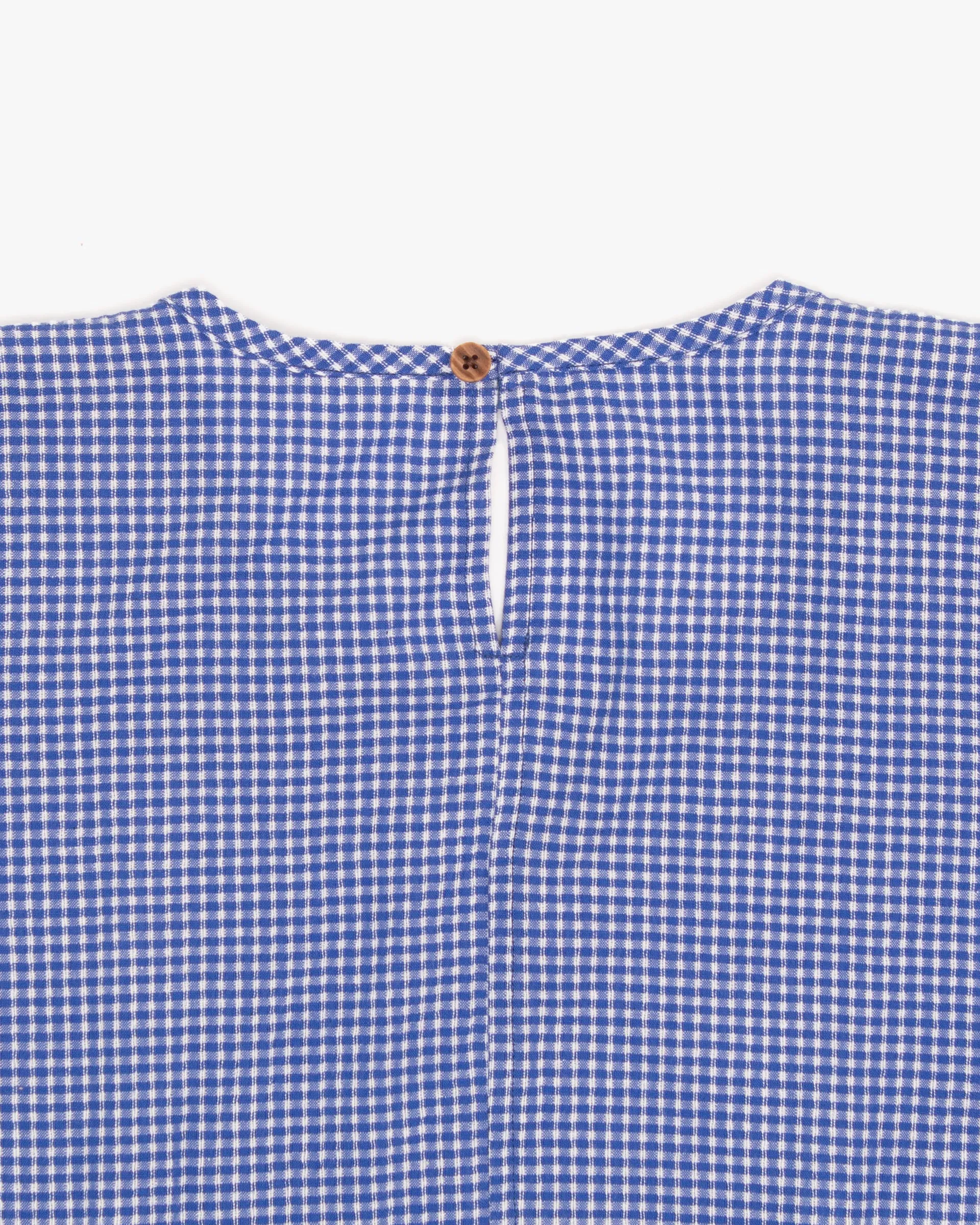 ToK Long Dress, Oversized, Blue Gingham sold by Kiriko product image thumbnail 4