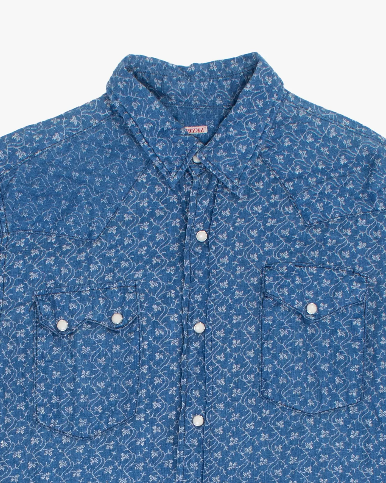 Japanese Repro Shirt, M, Kapital, Blue Floral sold by Kiriko product image thumbnail 3