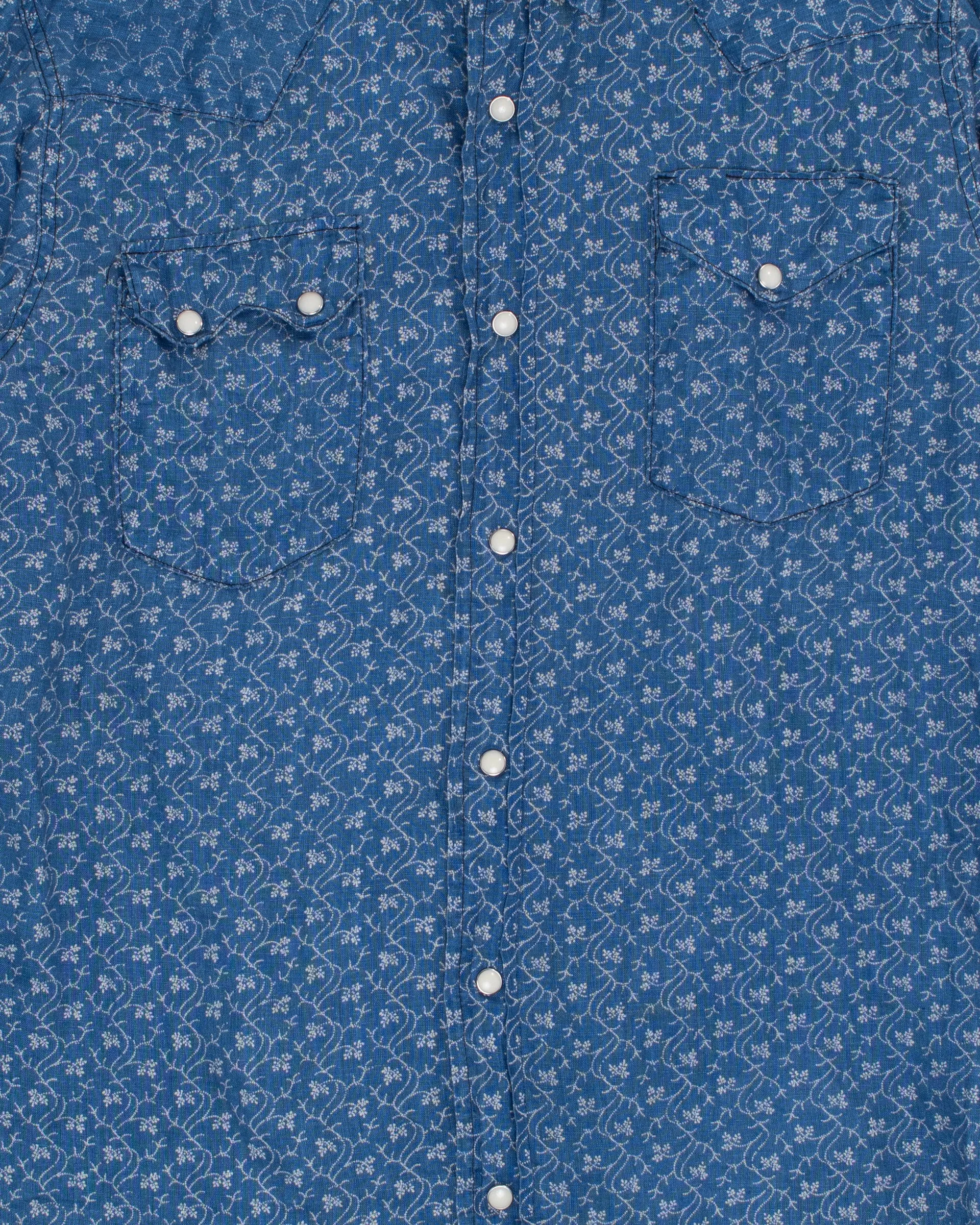 Japanese Repro Shirt, M, Kapital, Blue Floral sold by Kiriko product image thumbnail 5