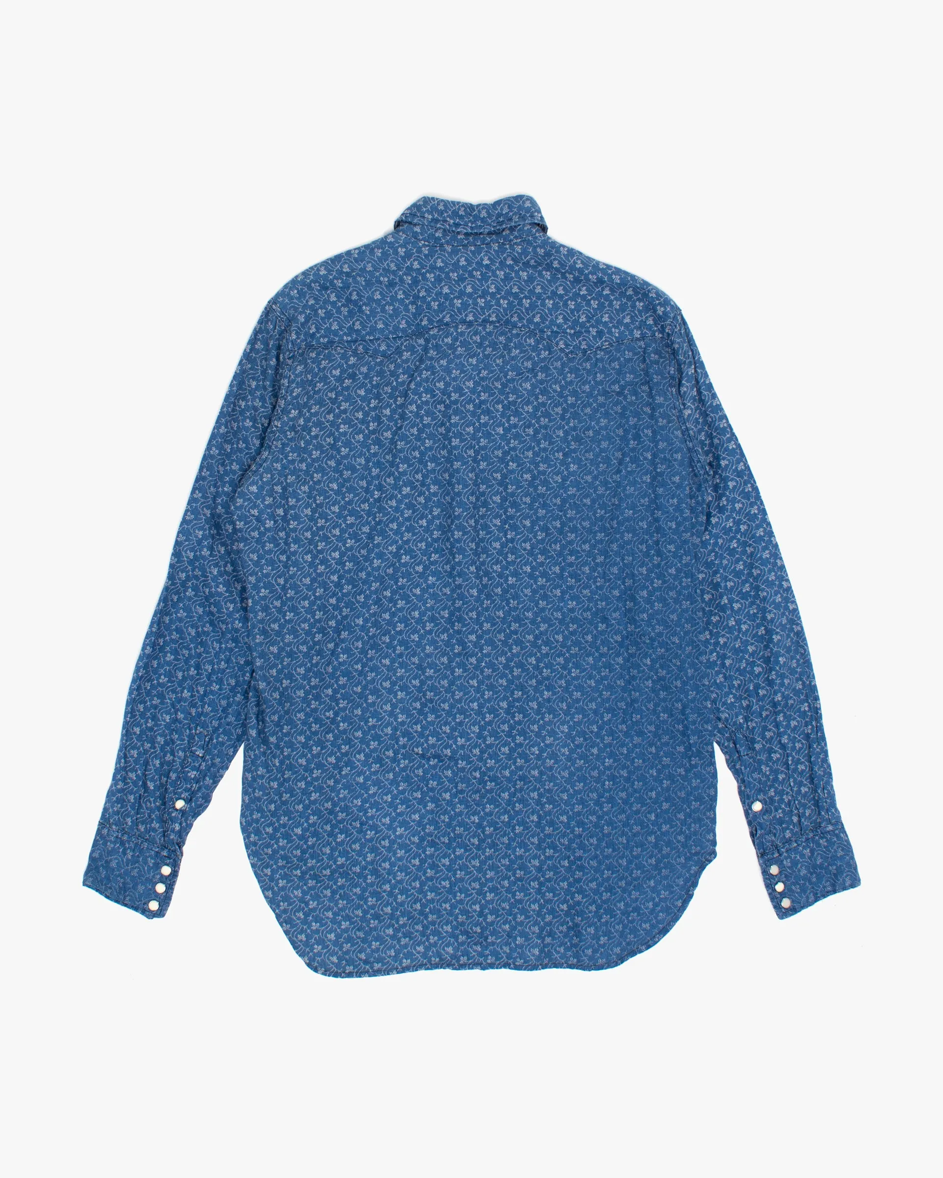 Japanese Repro Shirt, M, Kapital, Blue Floral sold by Kiriko product image thumbnail 2