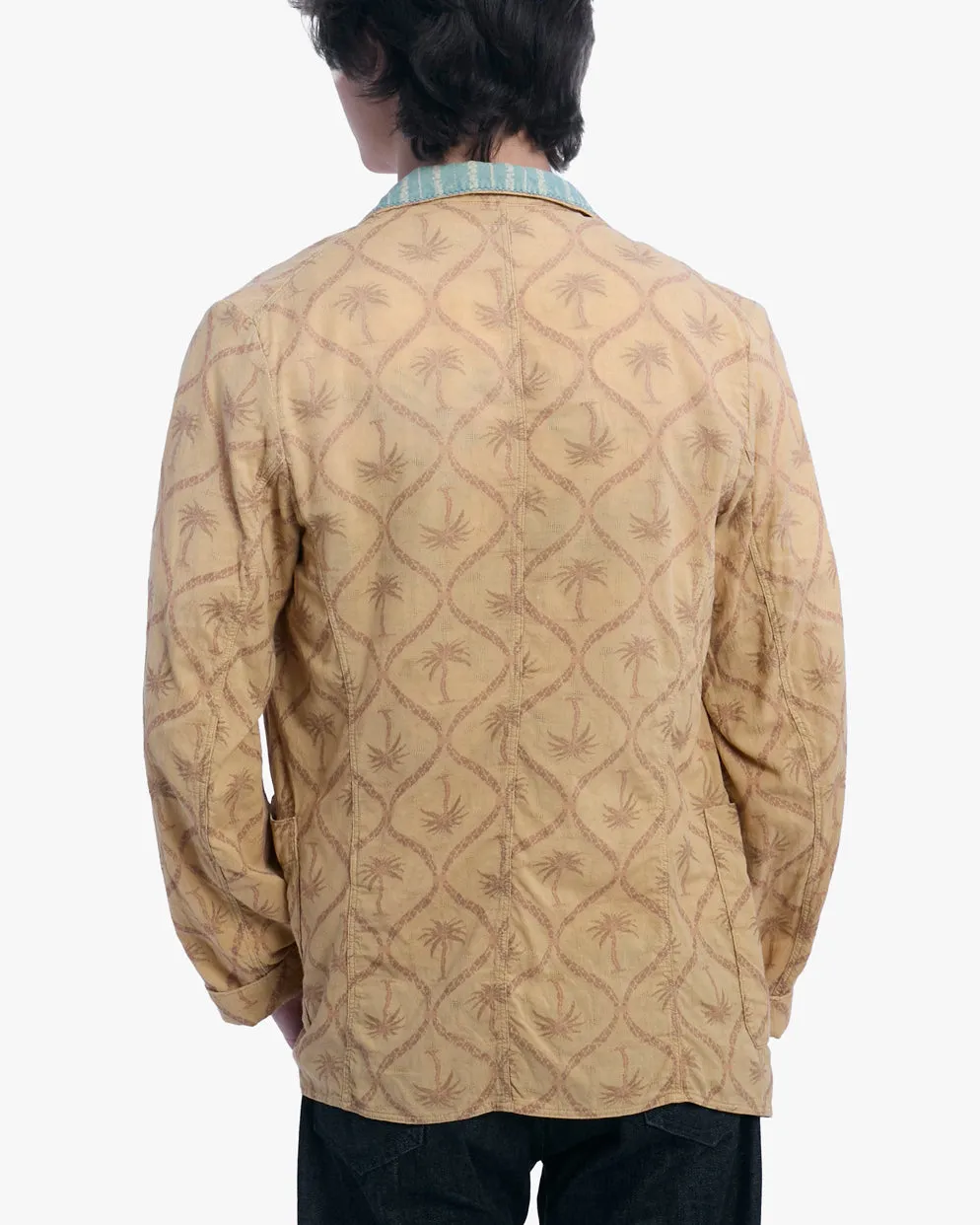 Japanese Repro Shirt, L, Kapital, Burnt Orange with Palm Trees sold by Kiriko product image thumbnail 3