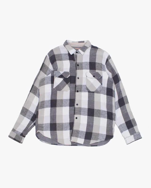 Japanese Repro Shirt, XL, Kapital, Checked White Flannel made by Kiriko