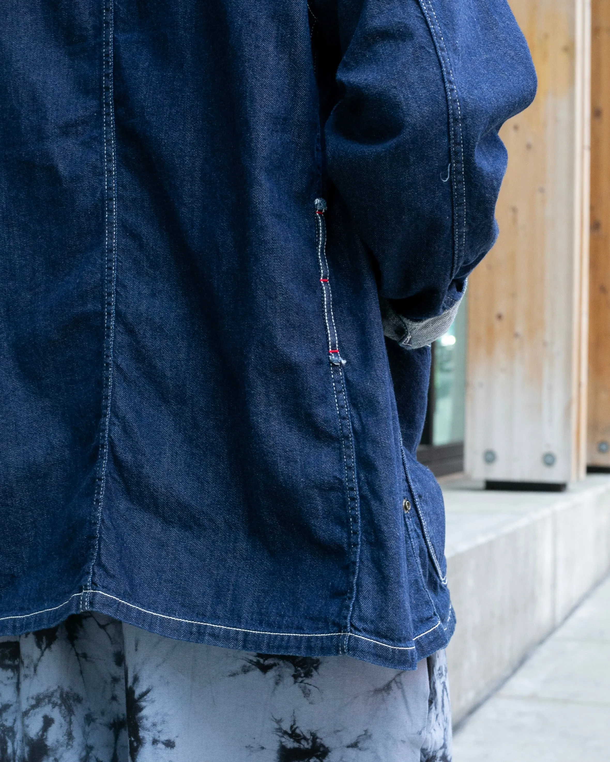 Japanese Repro Denim Jacket, XL, Kapital, Dark Wash with Angled Pockets sold by Kiriko product image thumbnail 5