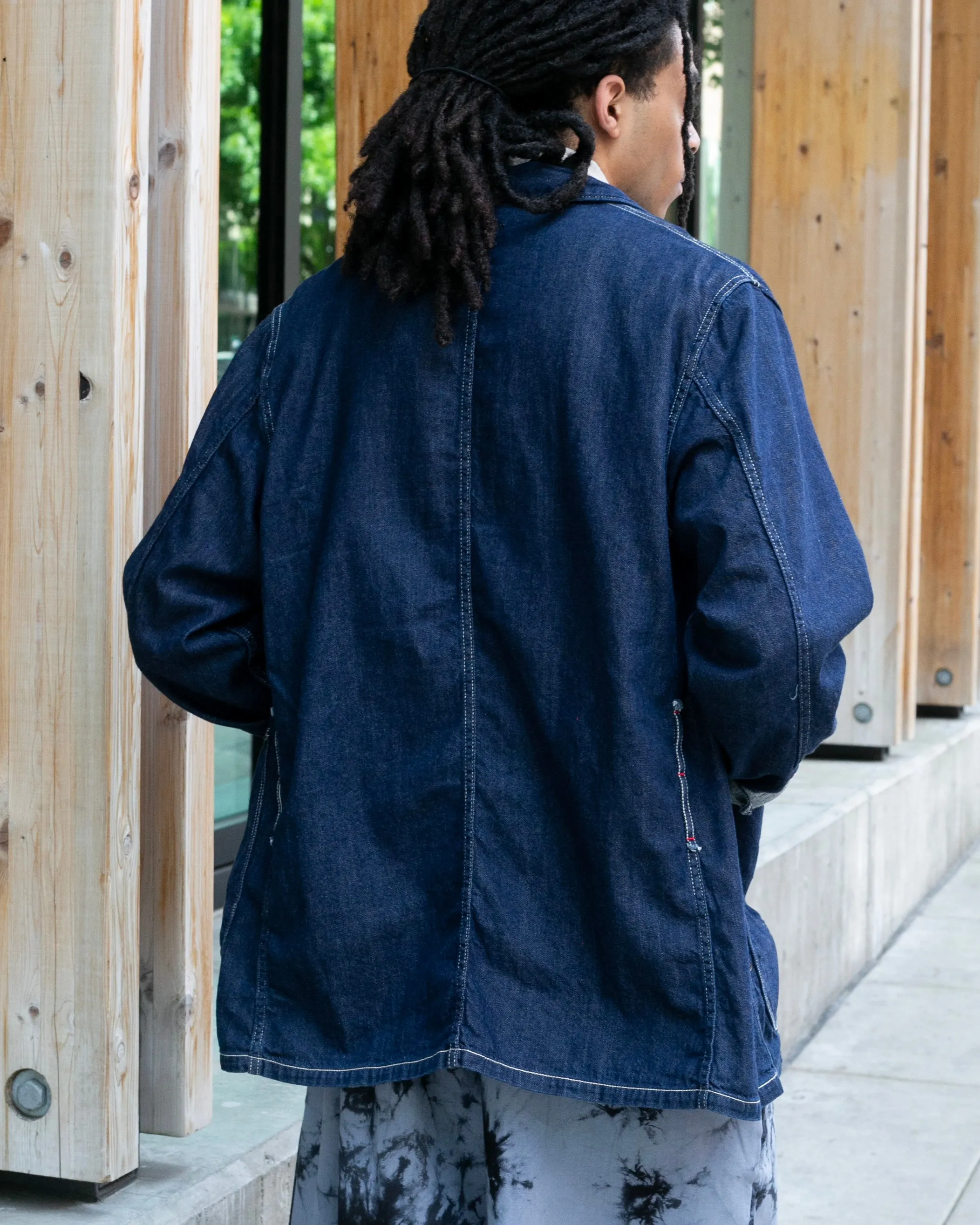 Japanese Repro Denim Jacket, XL, Kapital, Dark Wash with Angled Pockets sold by Kiriko product image thumbnail 2