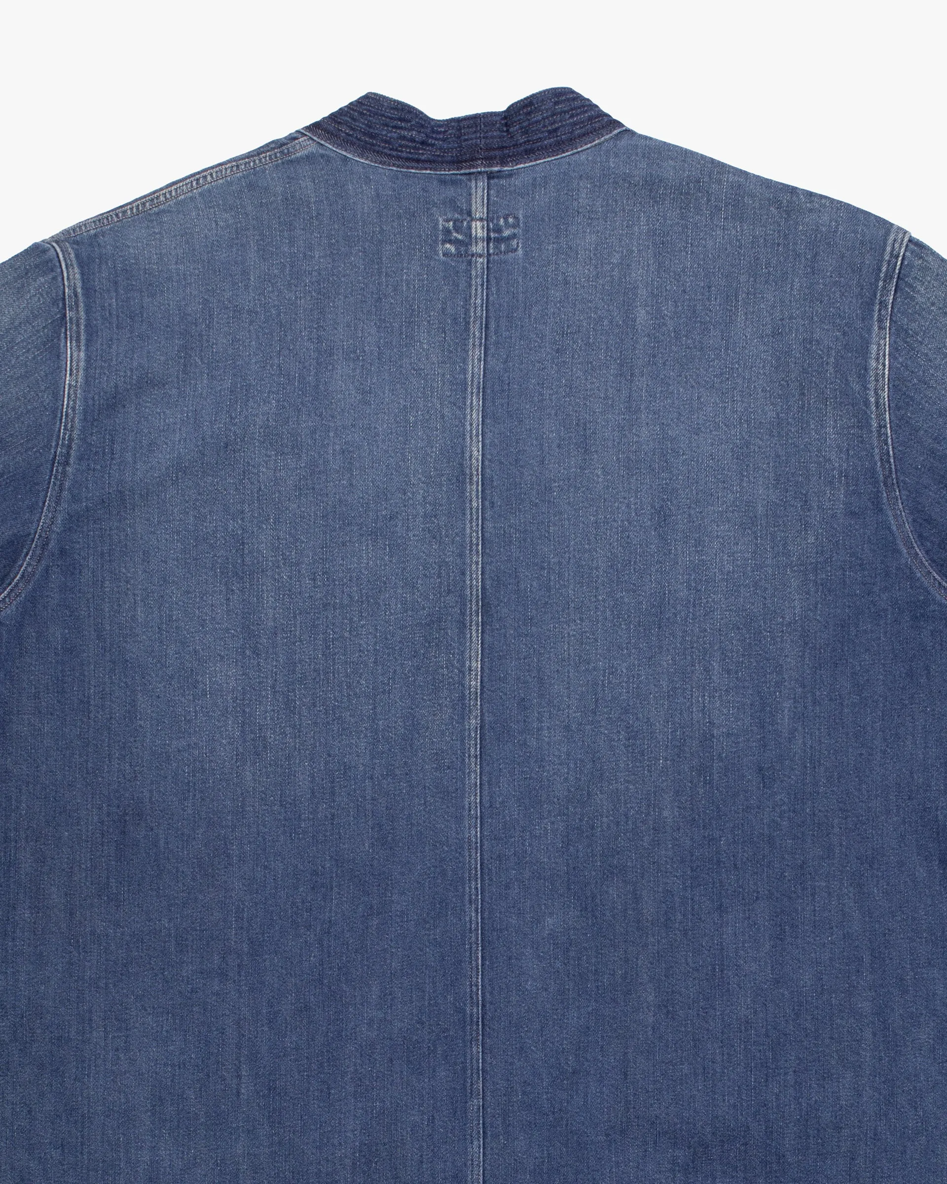 Japanese Repro Denim Robe, M, Kapital, Medium Wash with Multicolor Stitched Details sold by Kiriko product image thumbnail 5