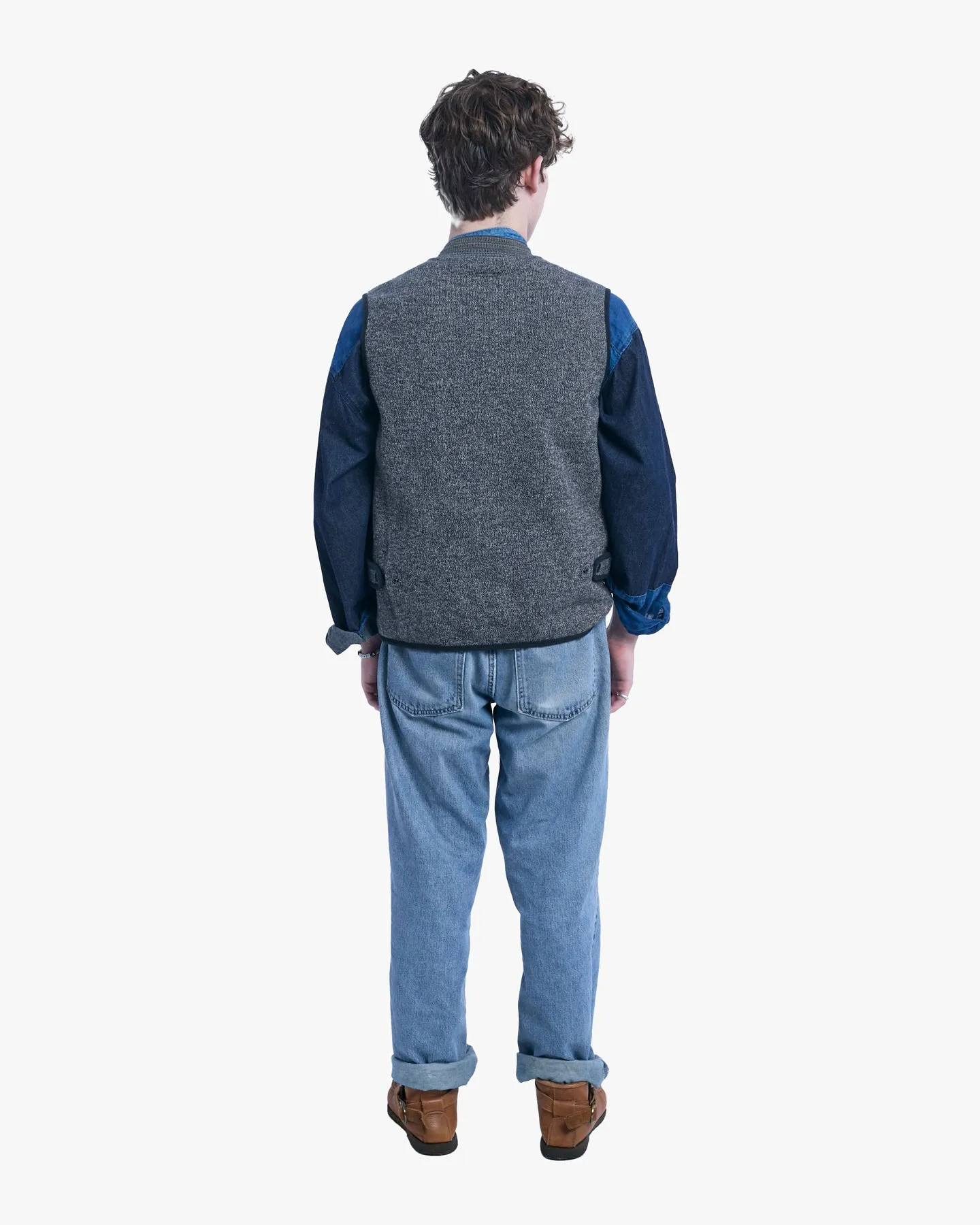Japanese Repro Vest, M, Kapital, Gray sold by Kiriko product image thumbnail 3
