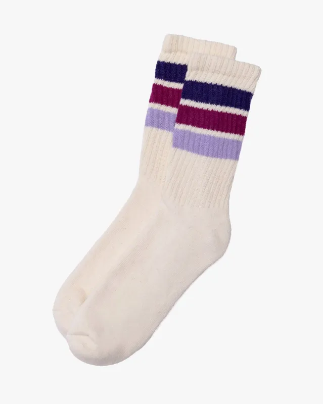 American Trench, Crew Socks, Retro Birthday Stripe made by Kiriko