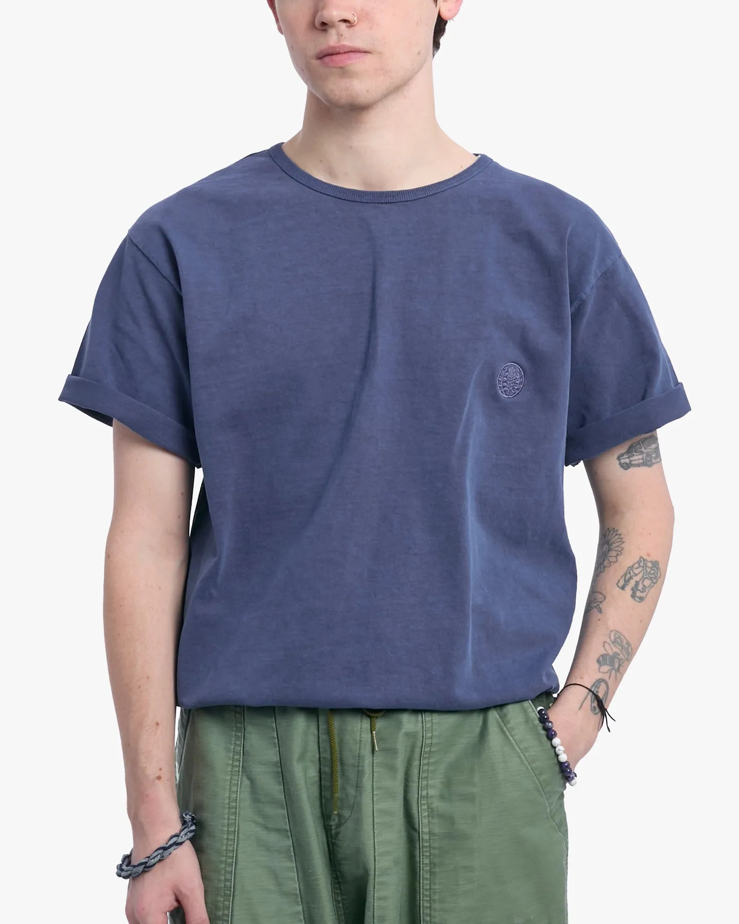 Kiriko Original Logo Embroidered T-Shirt, Blue sold by Kiriko product image thumbnail 5