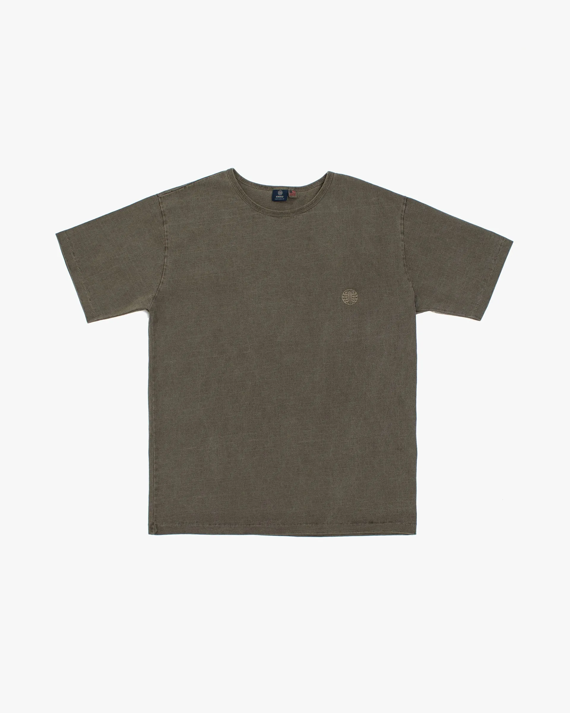 Kiriko Original Logo Embroidered T-Shirt, Green sold by Kiriko