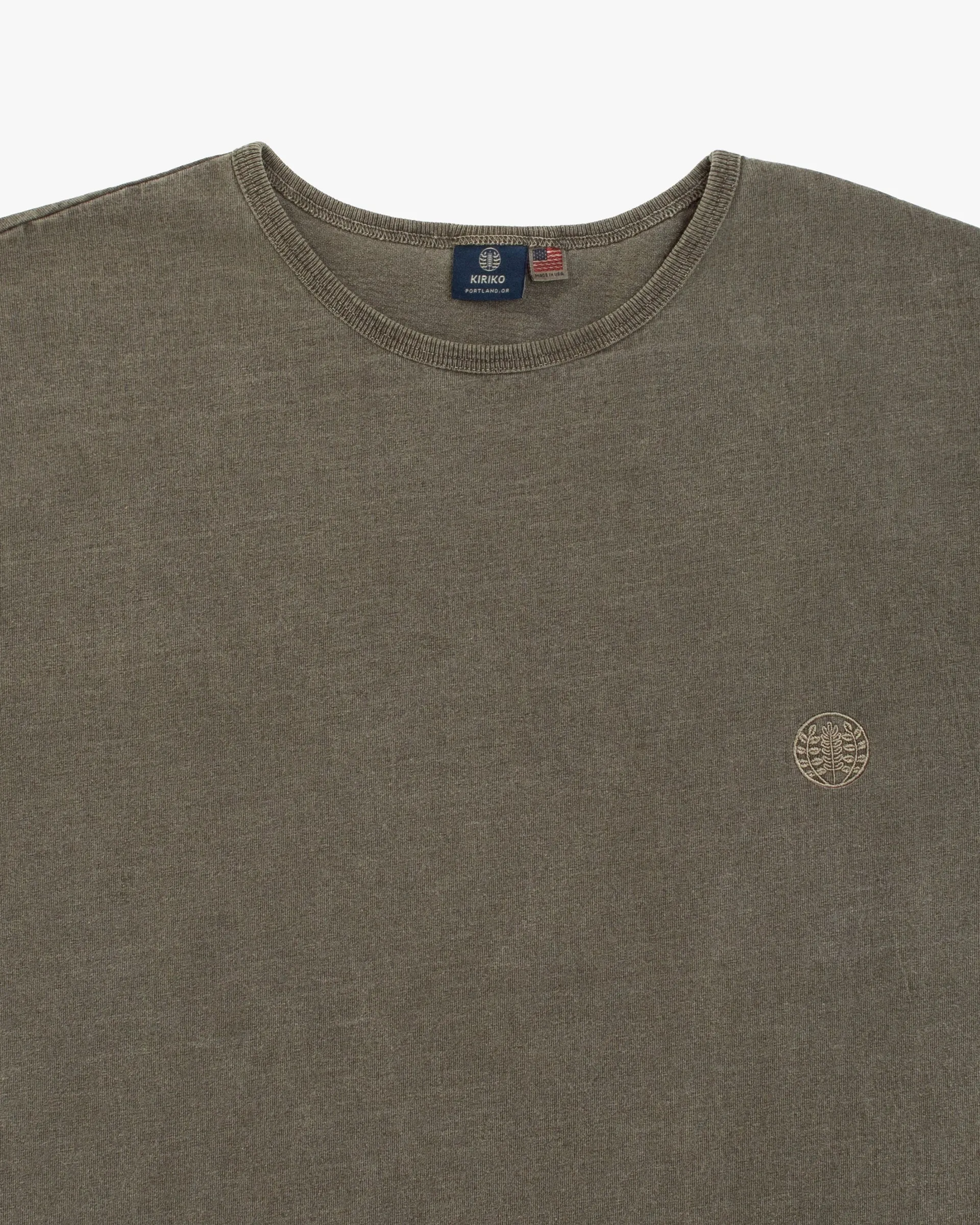 Kiriko Original Logo Embroidered T-Shirt, Green sold by Kiriko product image thumbnail 3