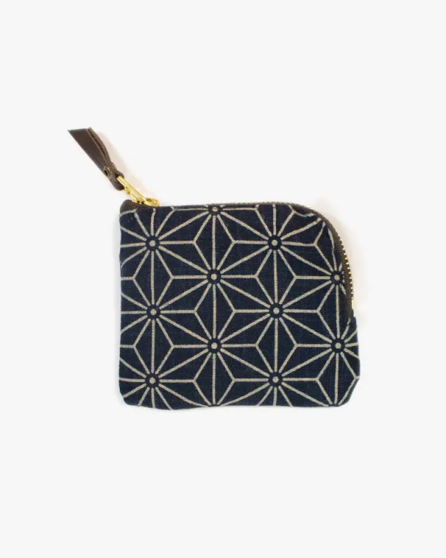 Zipper Wallet, Asanoha made by Kiriko