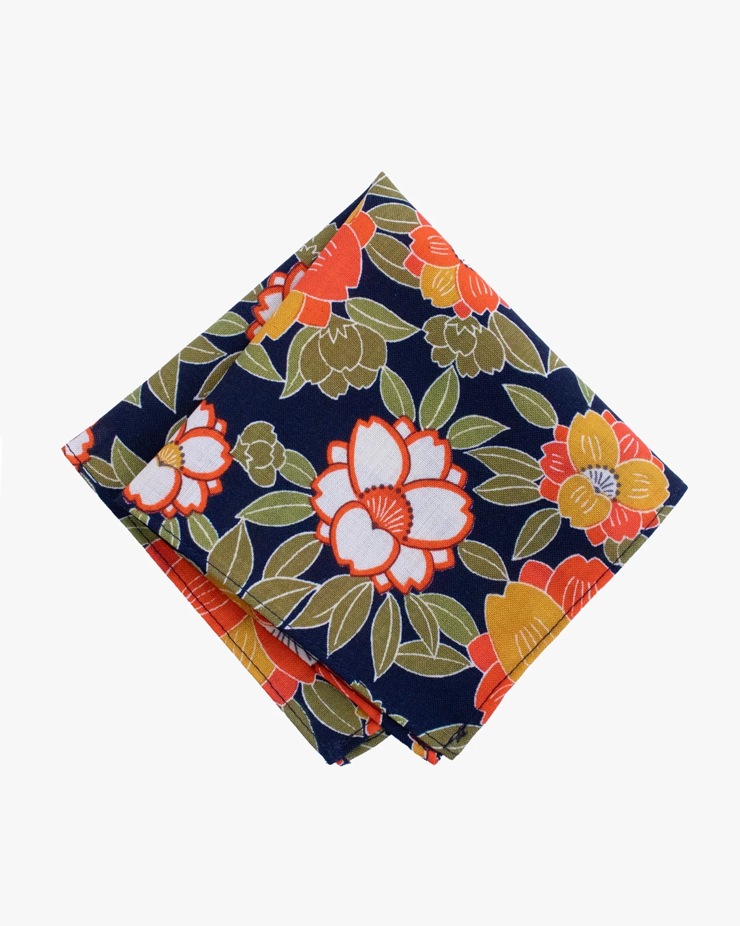 Kiriko Original Pocket Square, Peony and Butterfly sold by Kiriko product image thumbnail 2