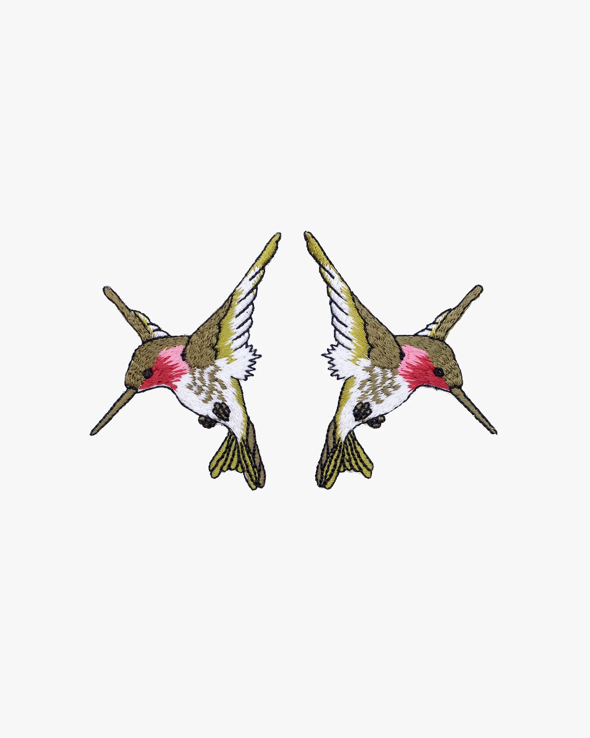 Embroidered Patch, Iron-on Applique, Hummingbird sold by Kiriko