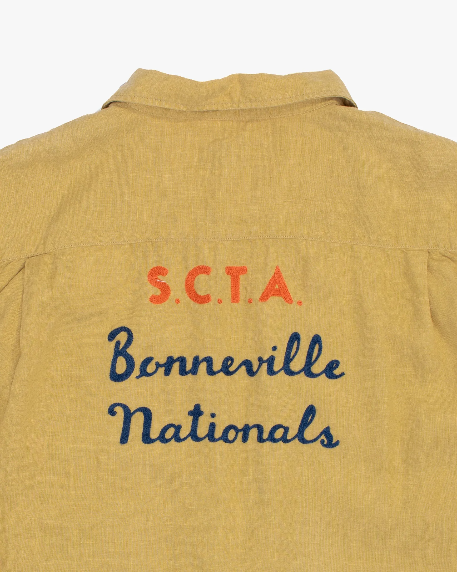 Japanese Repro Short-Sleeve Shirt, XL, Pherrow's, Bonnerville Nationals on Light Yellow sold by Kiriko product image thumbnail 4