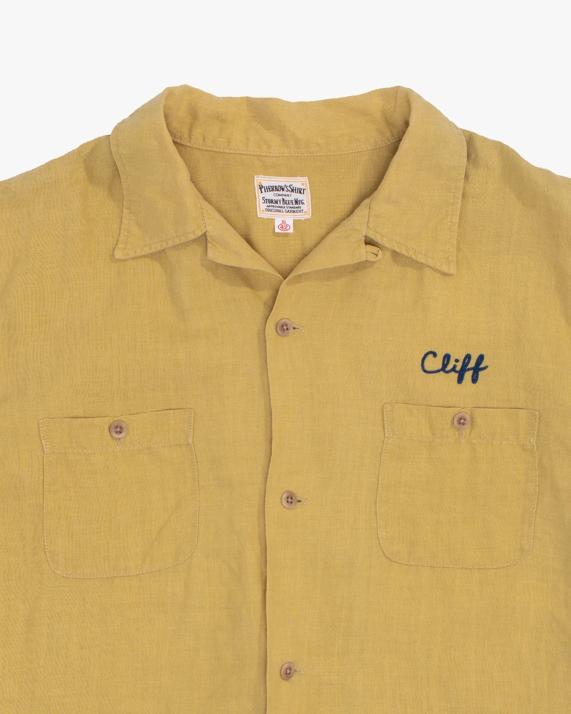 Japanese Repro Short-Sleeve Shirt, XL, Pherrow's, Bonnerville Nationals on Light Yellow sold by Kiriko product image thumbnail 3