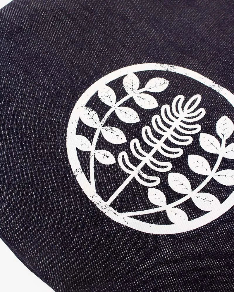 Kiriko Original Small Tote Bag, Selvedge Denim, Indigo Logo sold by Kiriko product image thumbnail 3