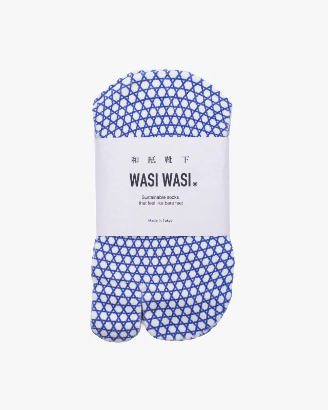 Tabi Socks, Wasi Wasi, Kagome Blue made by Kiriko