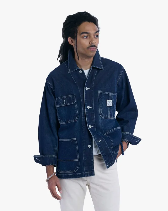 Japanese Repro Jacket, L, Pairshine, Denim Blue made by Kiriko