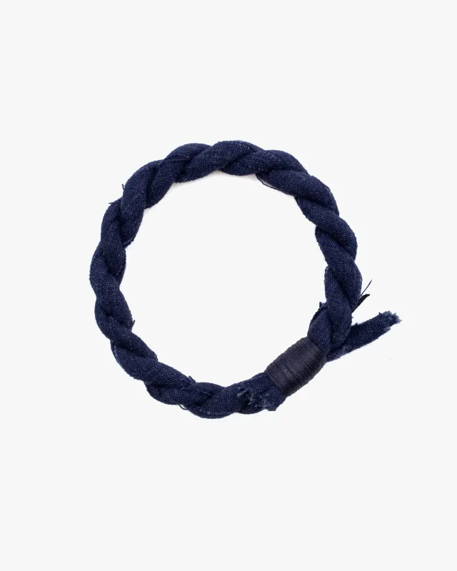 Boet x Kiriko Bracelet, Solid Indigo made by Kiriko