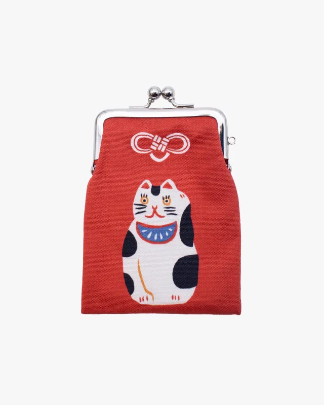 Wa Modern, Omamori Coin Purse, Maneki Neko made by Kiriko