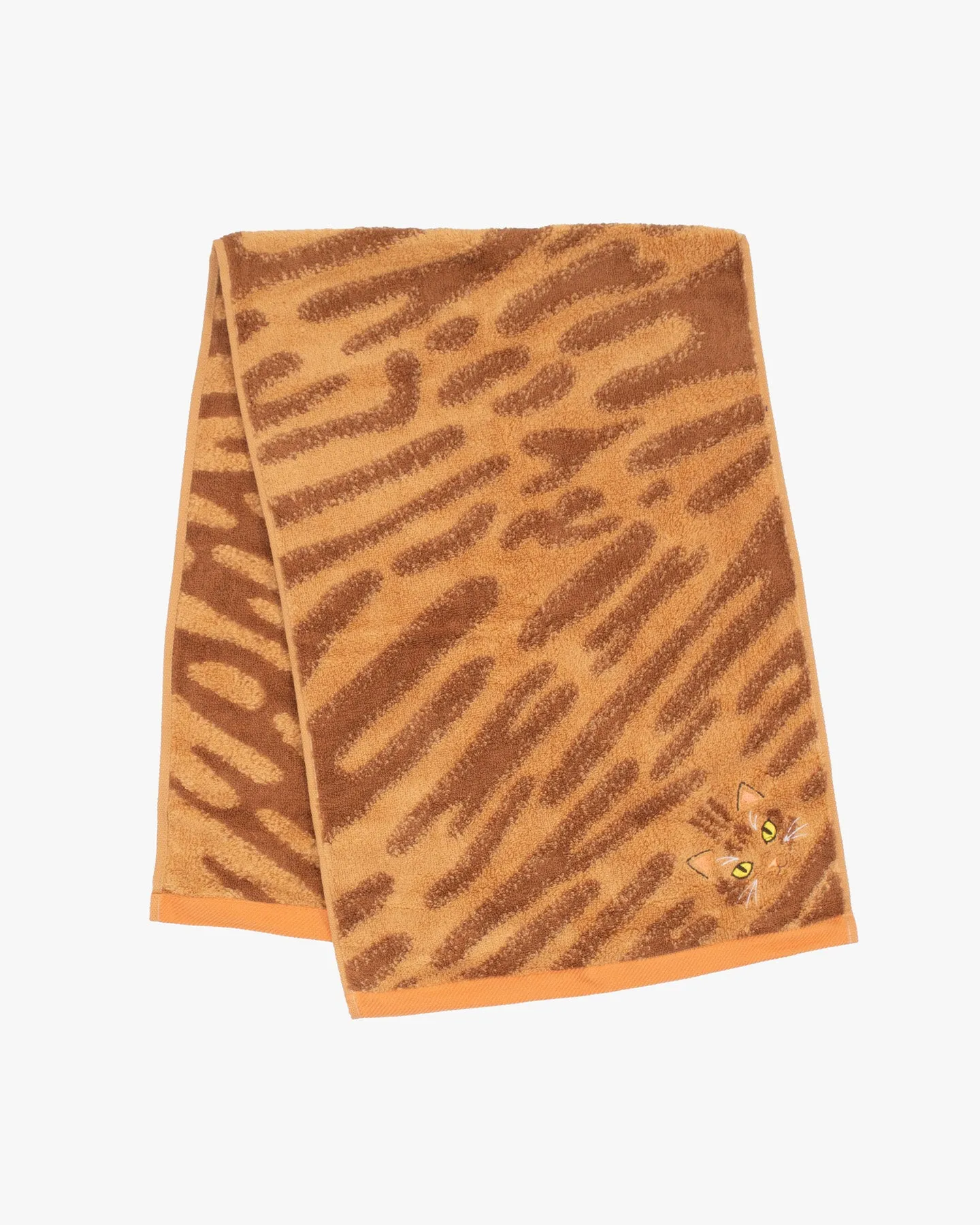 Japanese Long Face Towel, Uchi no Ko Kenami Long Face Towel, Orange sold by Kiriko product image thumbnail 2