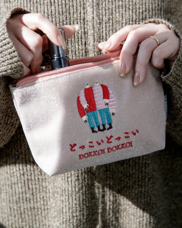 Nanka Kawaii Nihongo, Pouch, Pink made by Kiriko