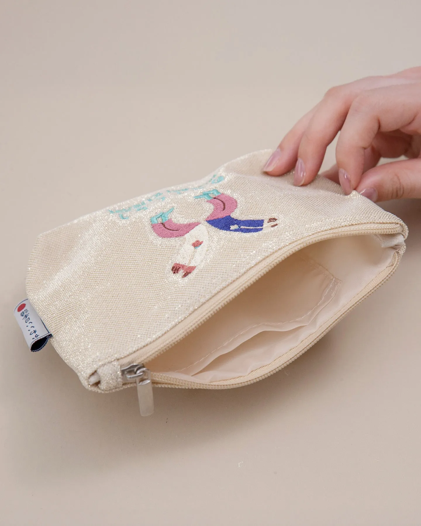 Nanka Kawaii Nihongo, Pouch, Gold sold by Kiriko product image thumbnail 2
