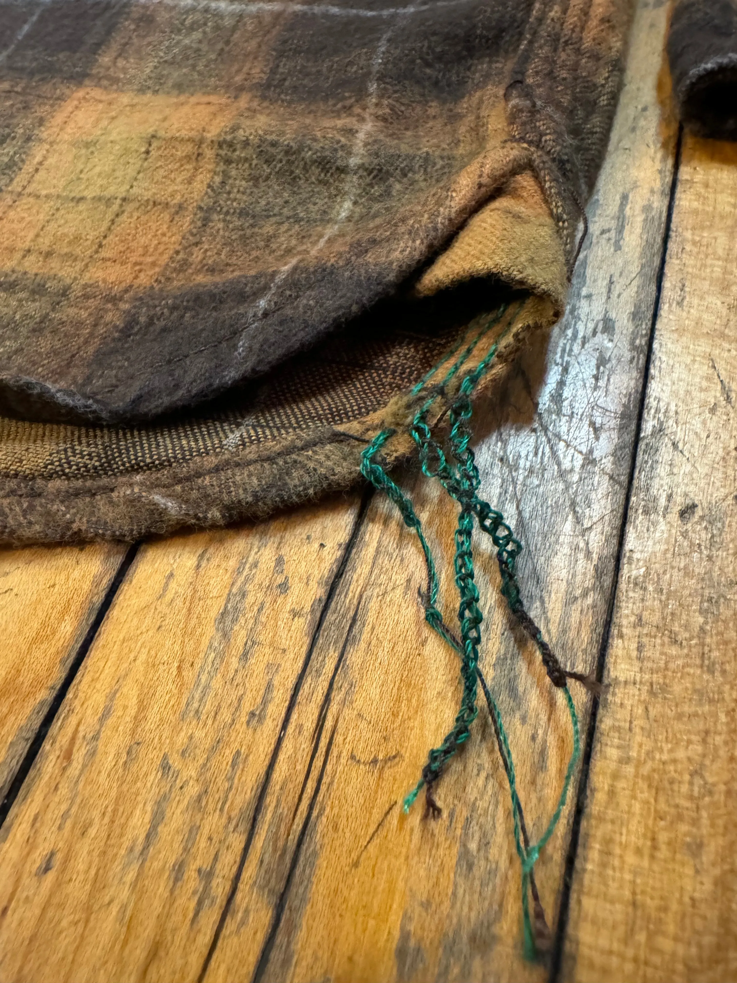 Tobacco Sunburst Japanese Cotton Flannel Dustbowl Work shirt sold by Left Field product image thumbnail 4