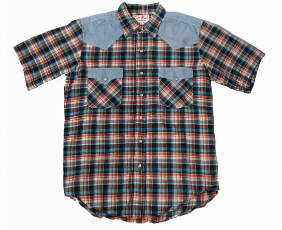 Bronco Billy Short Sleeve Western Madras Shirt sold by Left Field