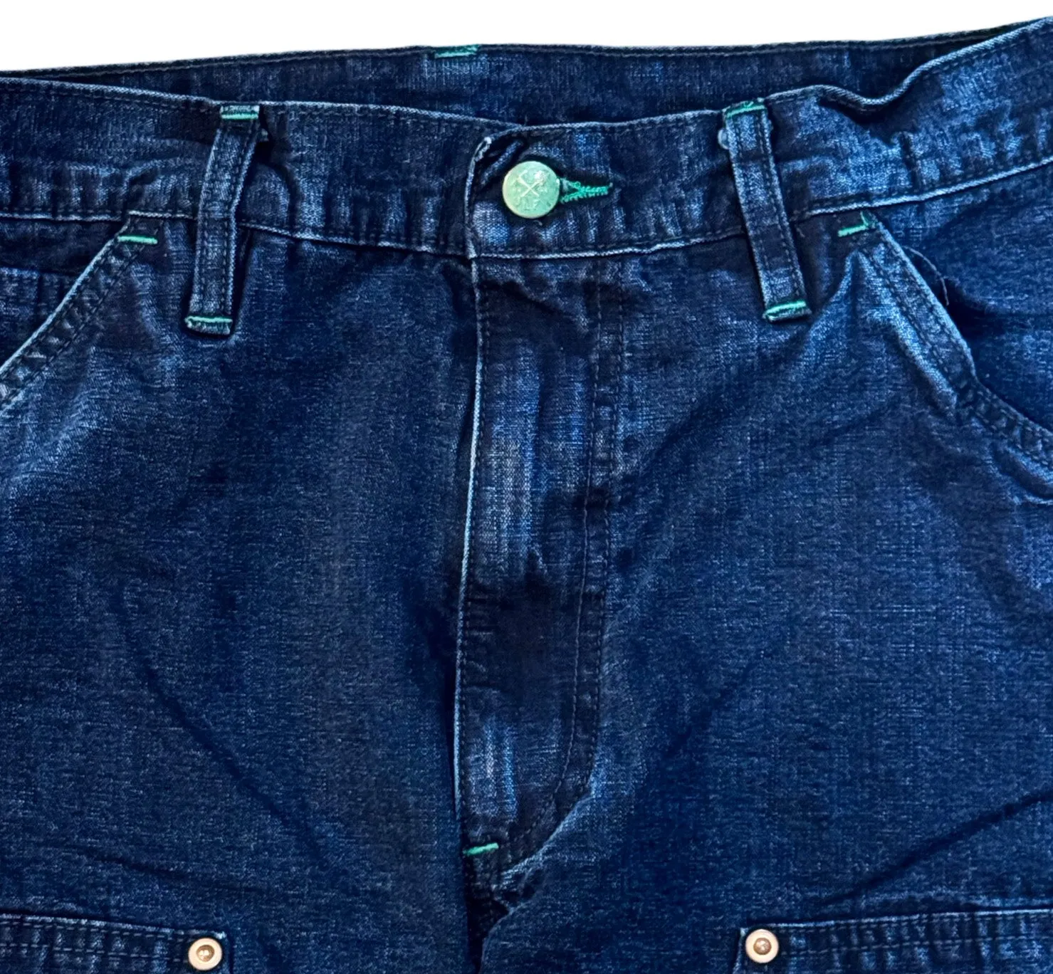 Japanese Indigo Selvedge Duck Double Knee Work Uniform jeans sold by Left Field product image thumbnail 4