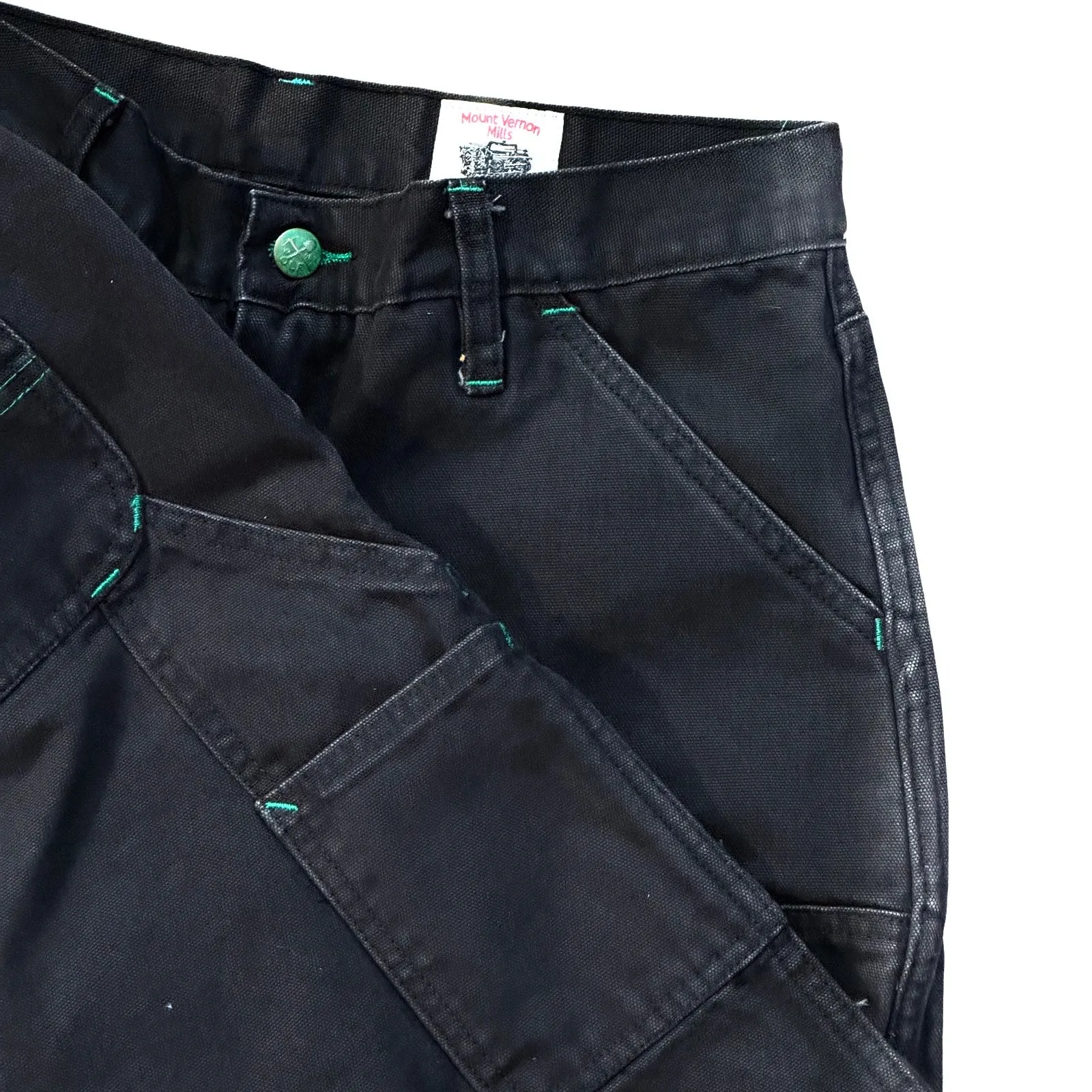 Vintage Washed Black Mt Vernon Duck Double Knee Work Uniform sold by Left Field product image thumbnail 4